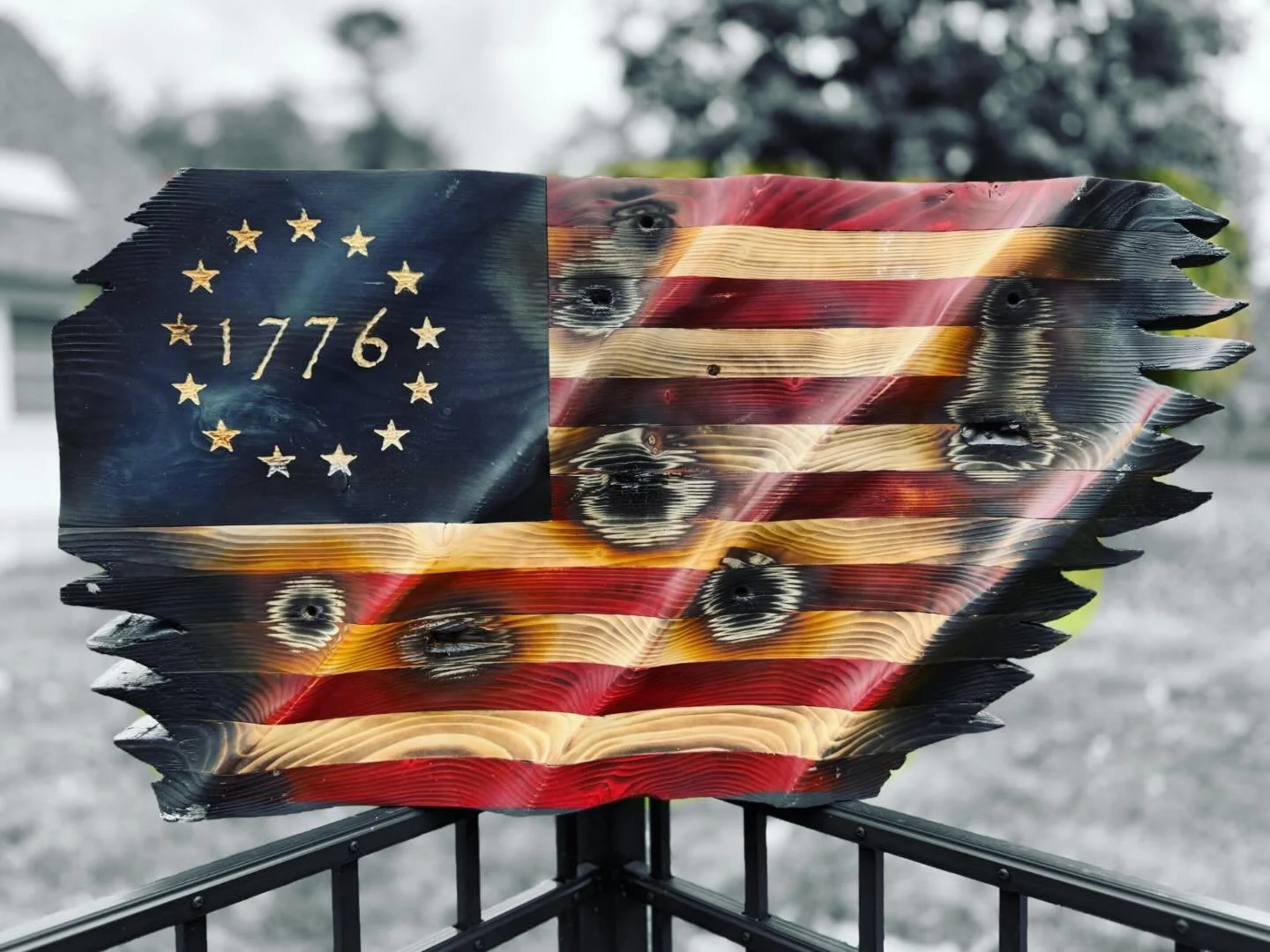 Last Christmas order out the door today. There are some displays left for sale, but other than that, that&rsquo;s a wrap! 😁🇺🇸🎄🇺🇸😁🇺🇸www.shoveltownflag.com