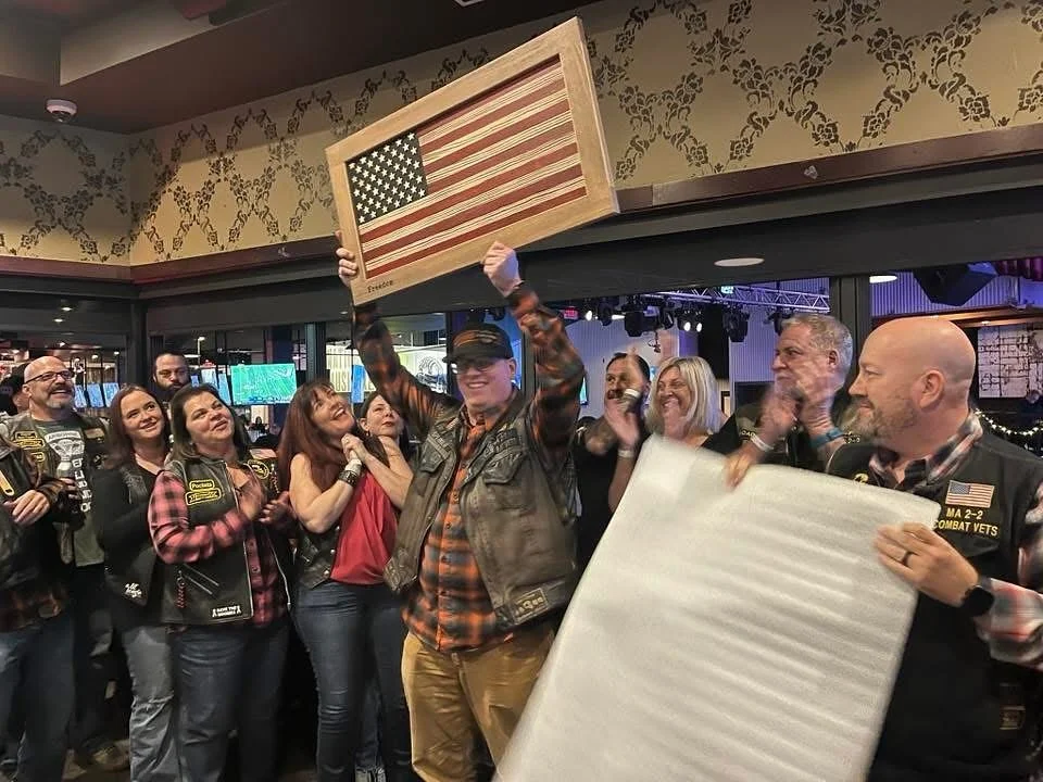 One of the most rewarding things is getting pictures of the veterans receiving their flags. I&rsquo;d say he likes it! 🇺🇸🇺🇸🇺🇸🇺🇸🇺🇸🇺🇸🇺🇸🇺🇸