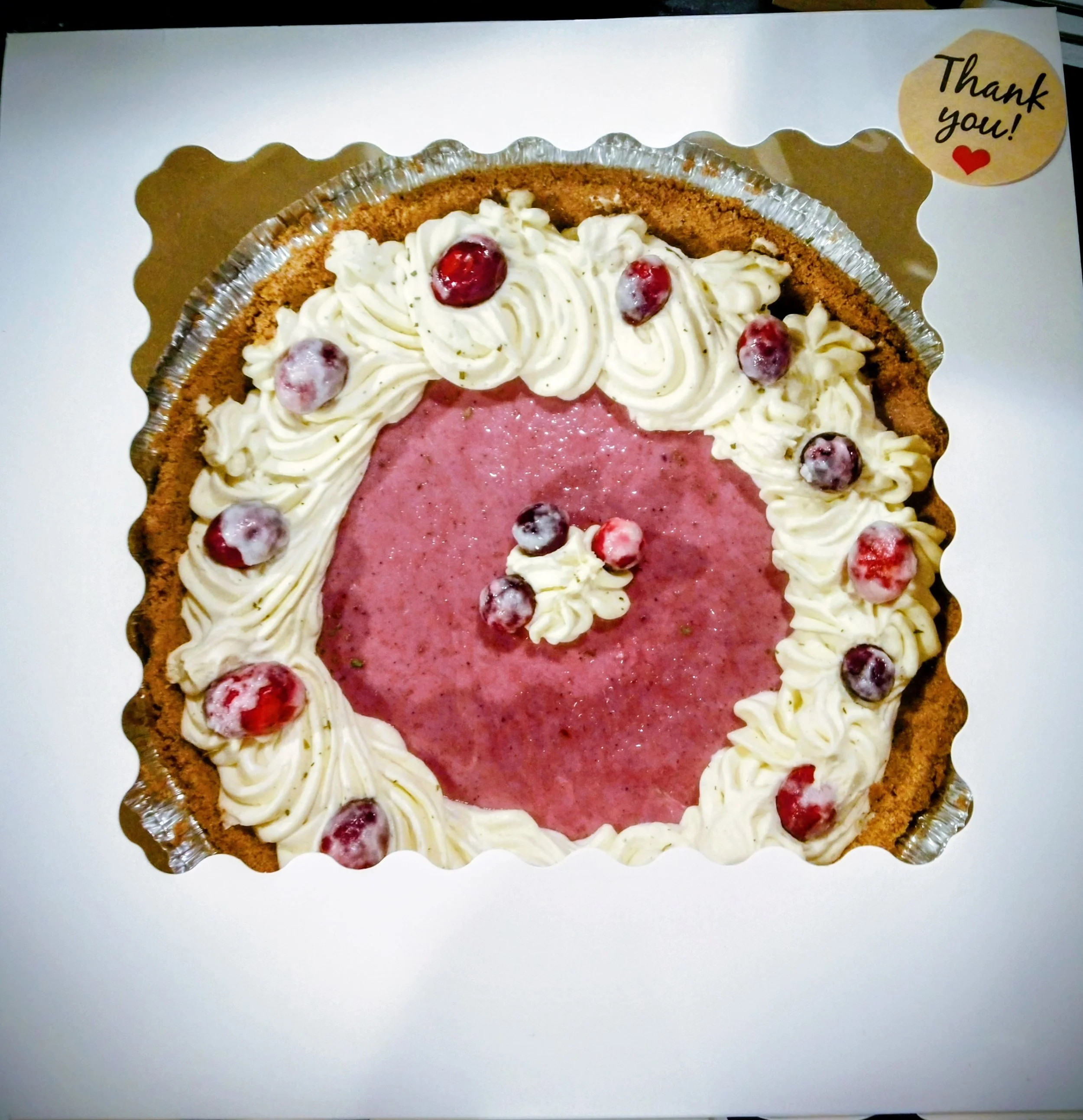 Spiced Cranberry Pie with Tarragon Cream