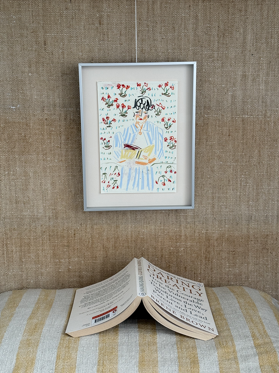 Jacquemus Dream (Sold)
Crayon on Paper 
A5 Drawing 
Silver Frame & Artglass — 20,7 x 27 cm
Price:  € 650