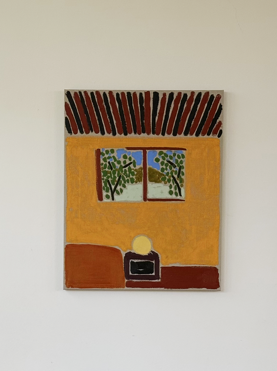 Silver Lake View (Sold)
Oil Stick on Linen 
60x75 cm (framed)