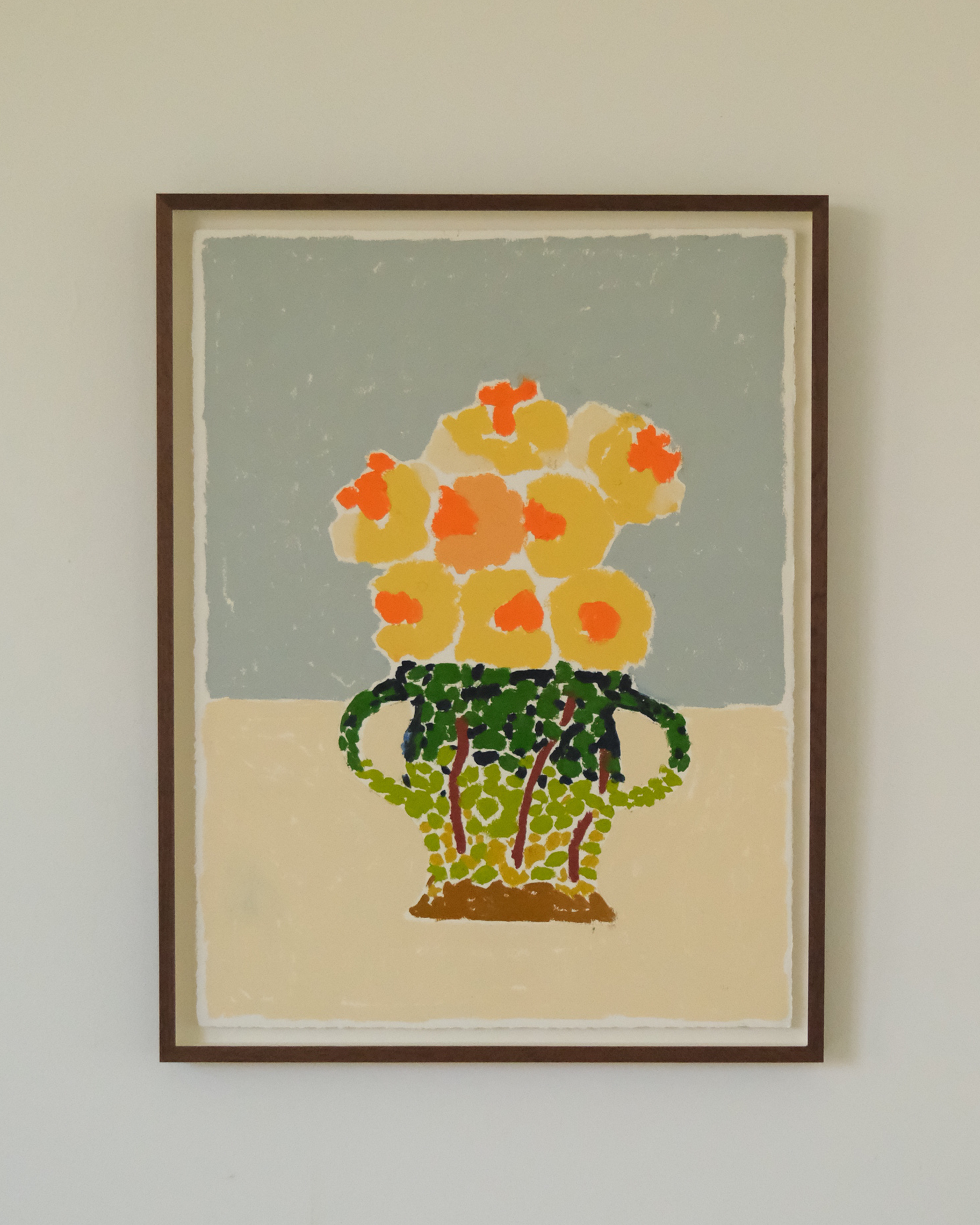 Vaas met Narcissen
76x57 cm 
Oilstick on Paper
€1915