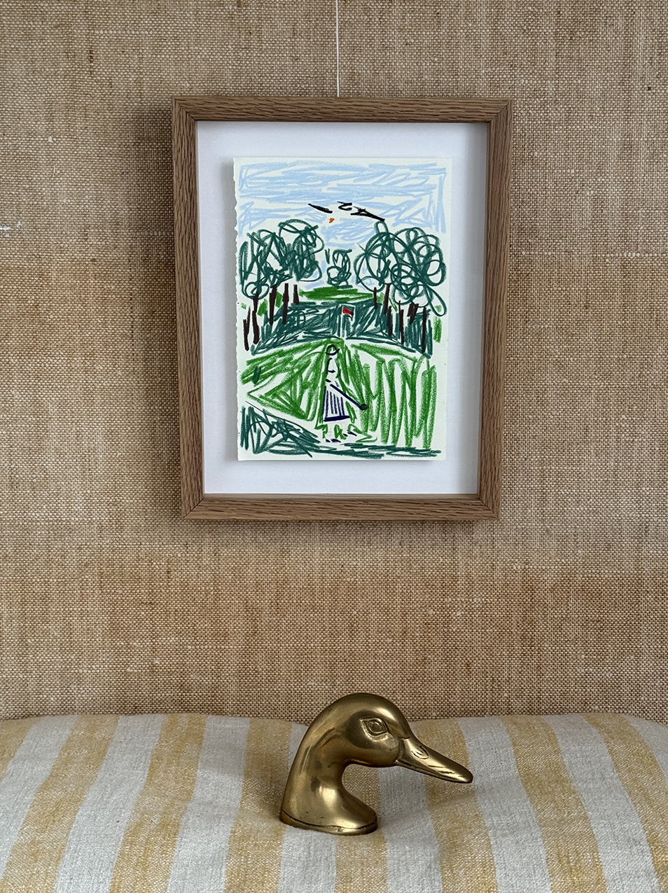 Les Vagues Émeraudes (For Sale)
Crayon on Paper 
A5 Drawing 
Solid Oak & Artglass — 20,7 x 27 cm
Price:  € 650