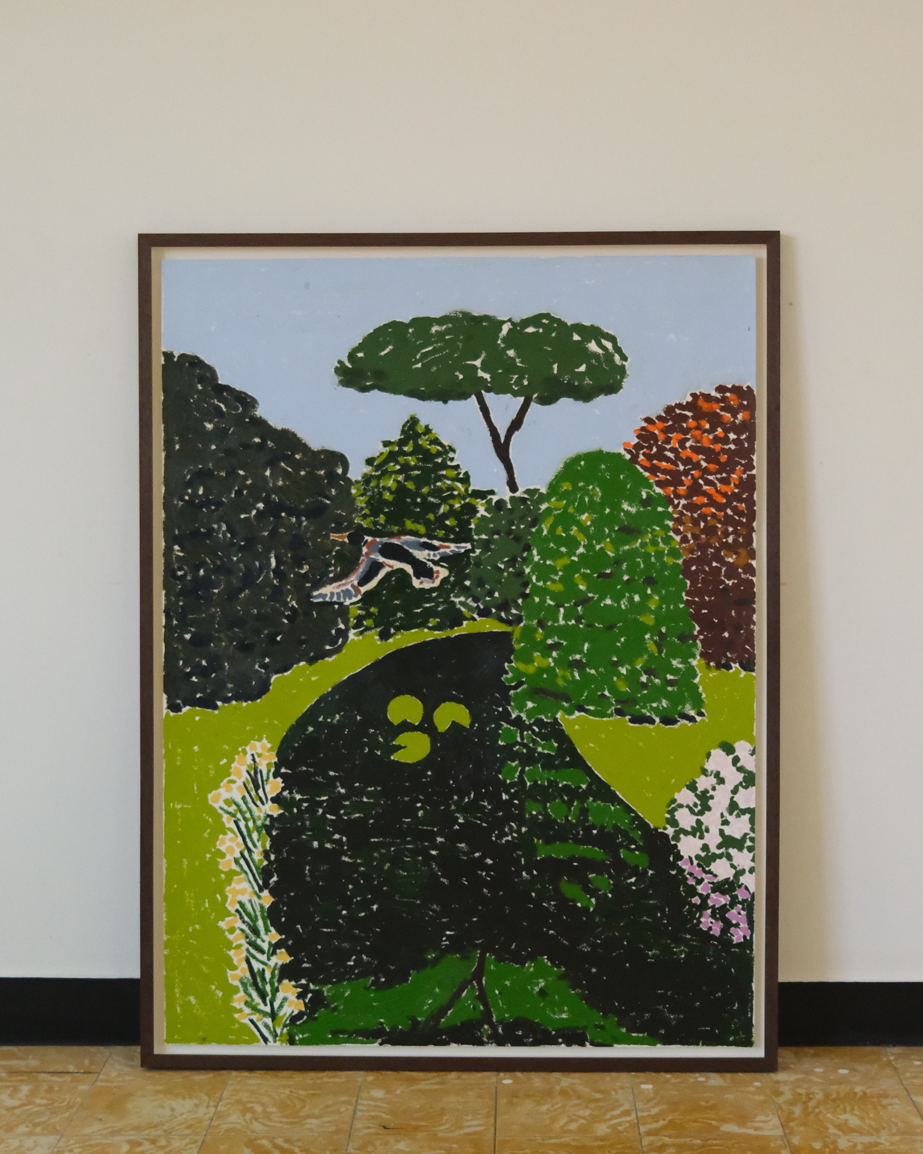 Eend aan het water
90x120 cm
oilstick on paper
€2865