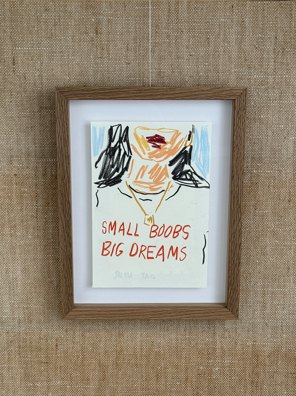 Love Stories Tee (For Sale)
Crayon on Paper 
A5 Drawing 
Solid Oak & Artglass — 20,7 x 27 cm
Price:  € 650