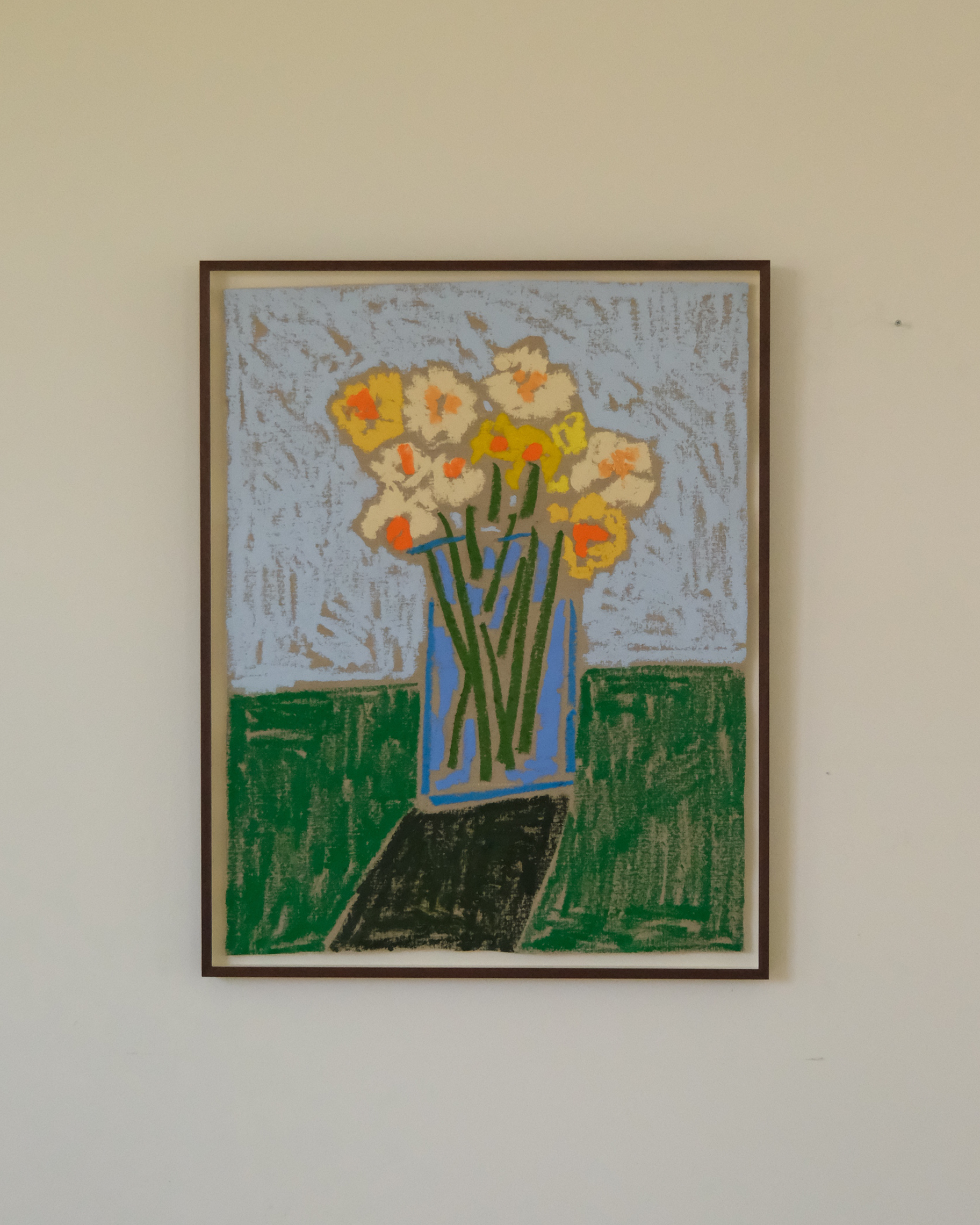 Narcissen op Linnen (Sold)
75x100 cm 
Oilstick on Linen