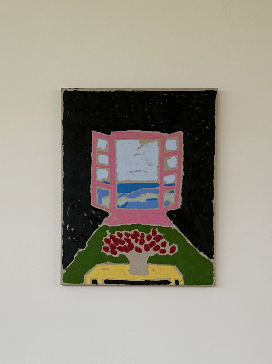 Italian Sea View (For Sale)
Oil Stick on Linen 
60x75 cm (framed)