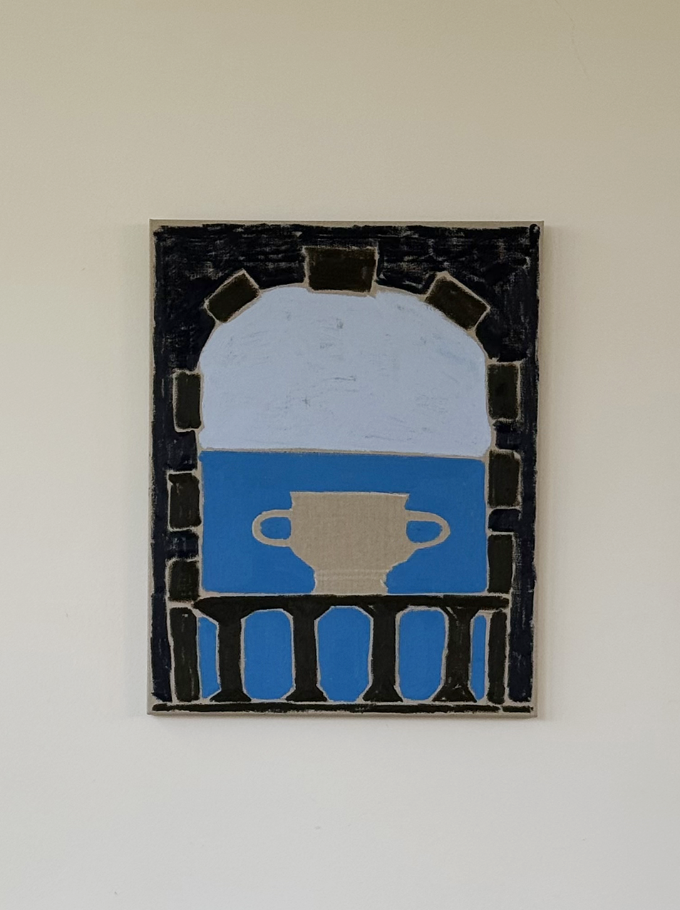 Blue Sky (For Sale)
Oil Stick on Linen 
60x75 cm (framed)