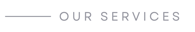 Text reading 'Our Services' with a horizontal line on the left