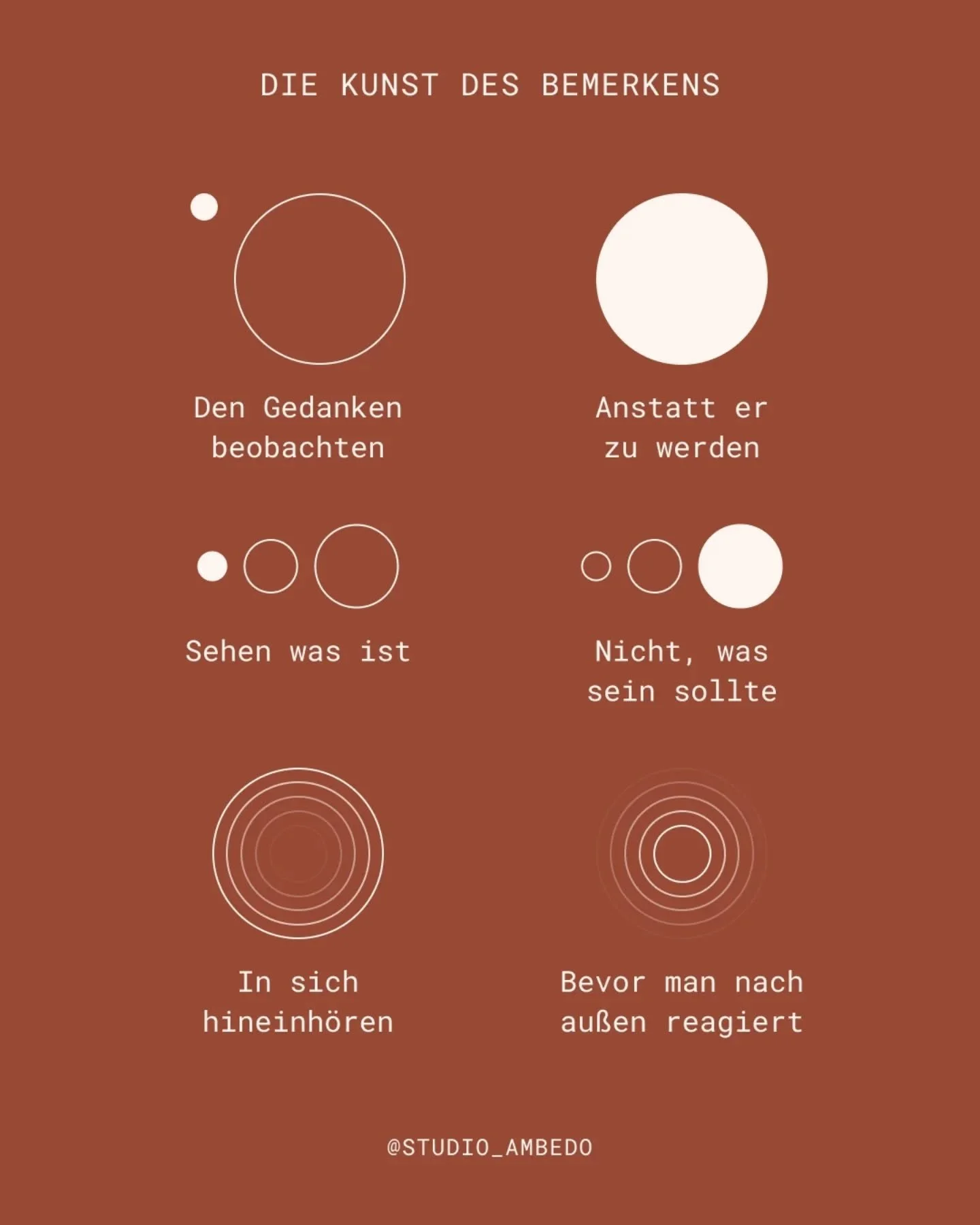 Wir denken, wir leiden wegen unserer Gef&uuml;hle oder Gedanken.
Aber eigentlich ist es das Festhalten daran, das Leiden schafft. 👀

An Gedanken, die wir nicht loslassen k&ouml;nnen.
An Gef&uuml;hlen, die wir kontrollieren oder vermeiden wollen.
An 