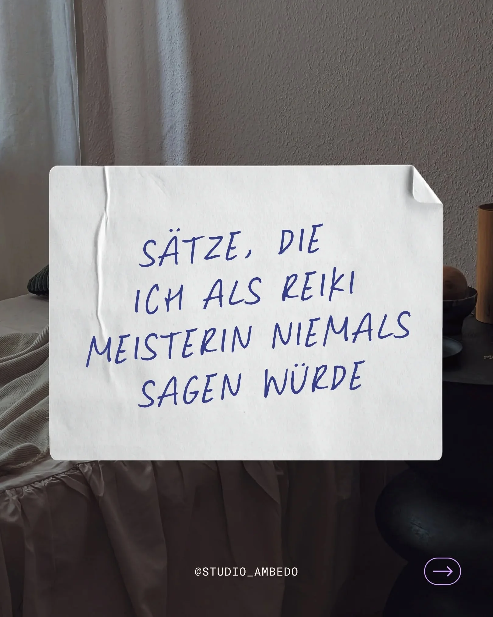 F&uuml;r mich ist die Arbeit mit Energie kein Woo Woo, sondern ein Container. Ein Raum, den ich f&uuml;r dich halte um dich zu unterst&uuml;tzen &mdash; im Moment und dar&uuml;ber hinaus.

Leider gibt es in der Branche viele, die mit anderen Intentio