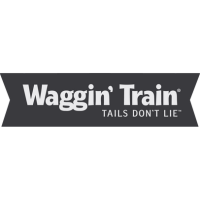 Logo with the text 'Waggin' Train' and the slogan 'TAILS DON'T LIE'