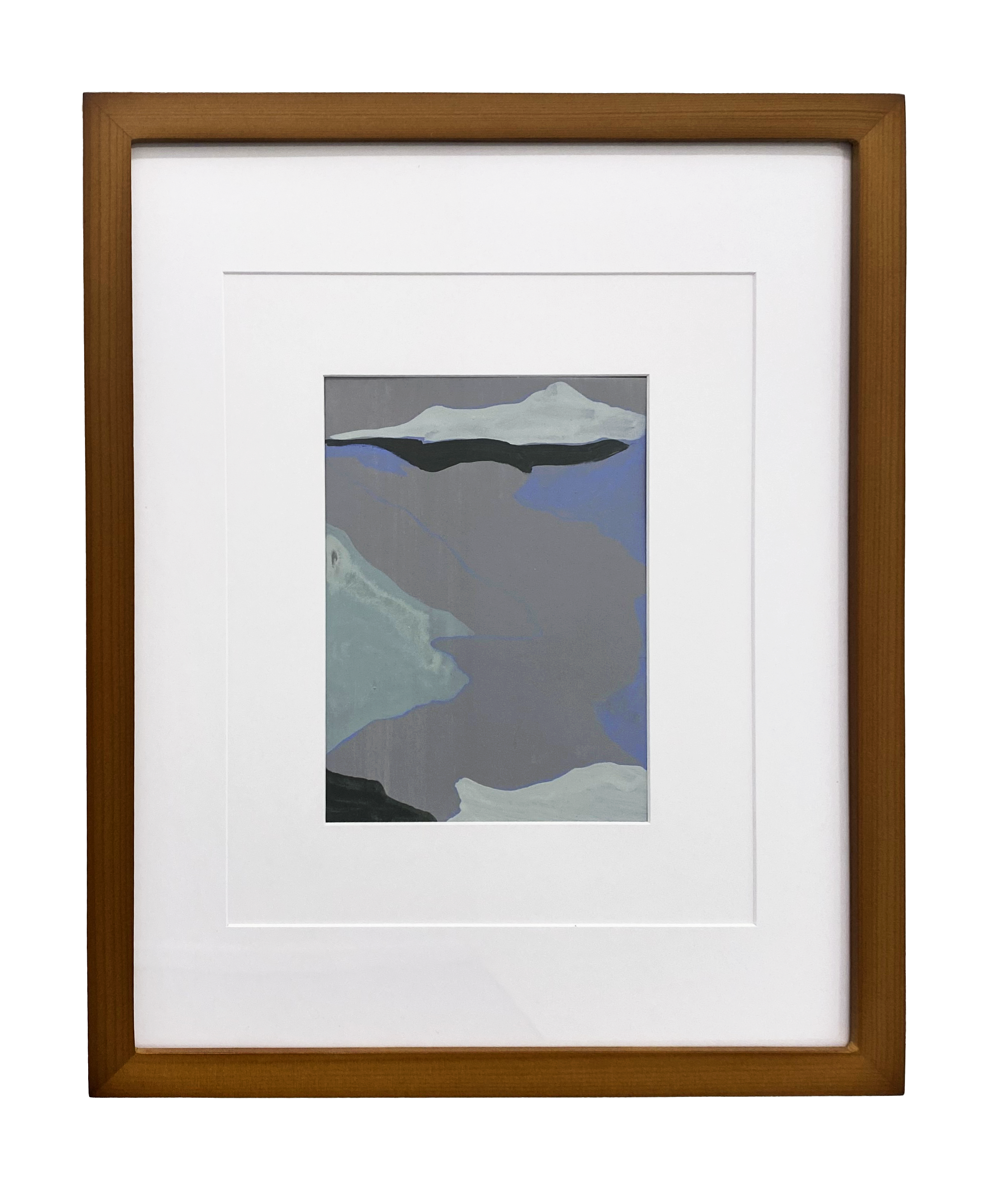 "Duskscape", 7"x5" unframed, 14"x11" framed, Acrylic, caran d'ache, & oil stick on paper, 2025