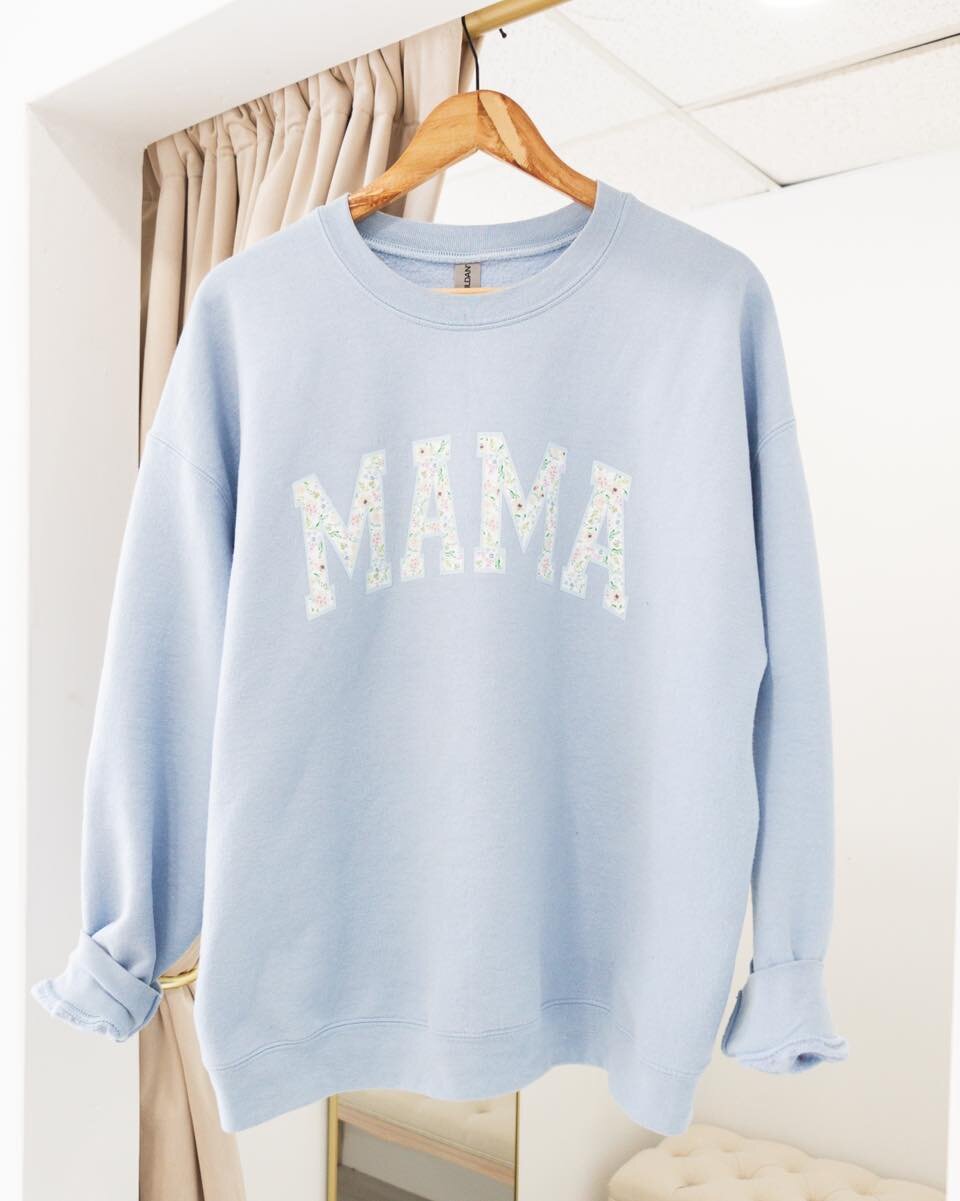 𝐓𝐮𝐞𝐬𝐝𝐚𝐲 𝐃𝐑𝐎𝐏 ⤵️🩵✨

MAMA Floral Sweatshirt - Coastal Blue

Order now at shopsimplybree.com 🛍️ 

Tune into our social accounts for a brand new design drop every other Tuesday at 7 p.m.

#shopsimplybree #shoplocal #smallbusiness }#mama
