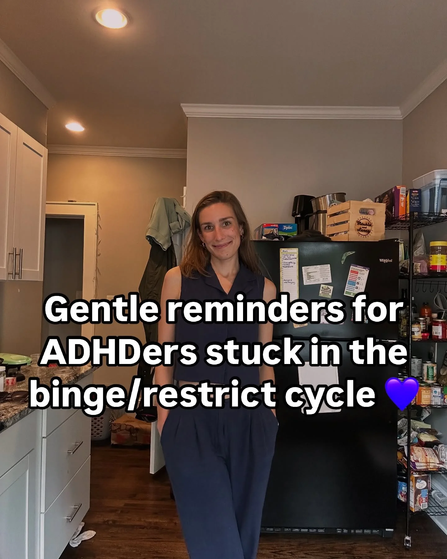 Which one did you need to hear today👇

When I was stuck in this cycle in grad school, I wish I would have known:
🚫The binge/restrict cycle isn&rsquo;t a failure&mdash;it&rsquo;s a pattern rooted in unmet needs.

🧠Time blindness, executive dysfunct