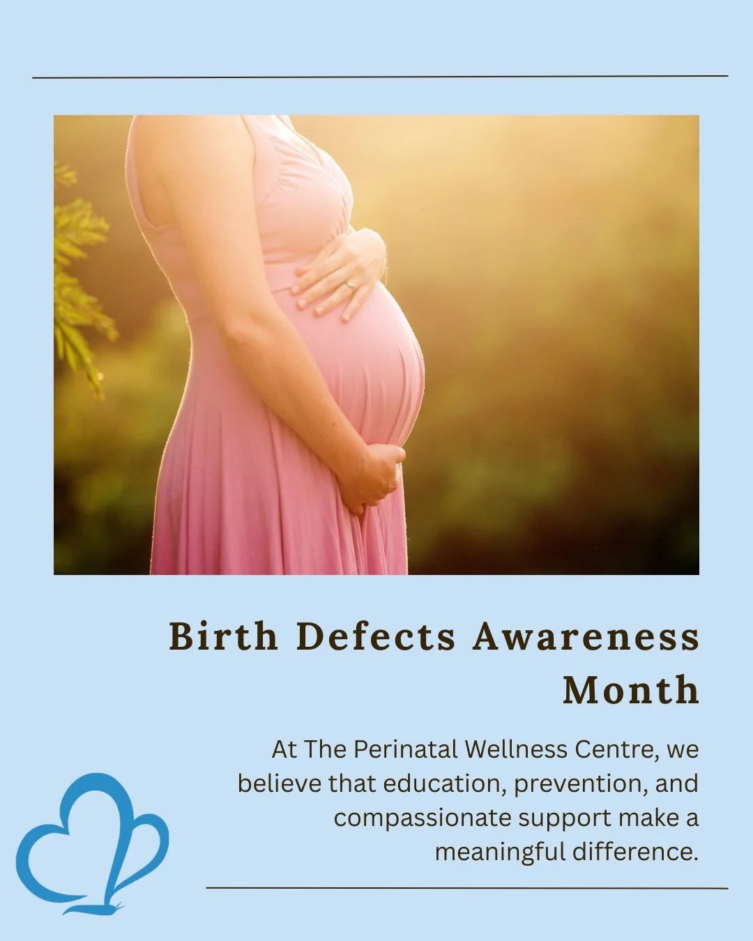 Because every journey deserves care, support, and well-being.

#BirthDefectsAwarenessMonth #PerinatalWellness #Awareness #Prevention #PerinatalCare #Compassion