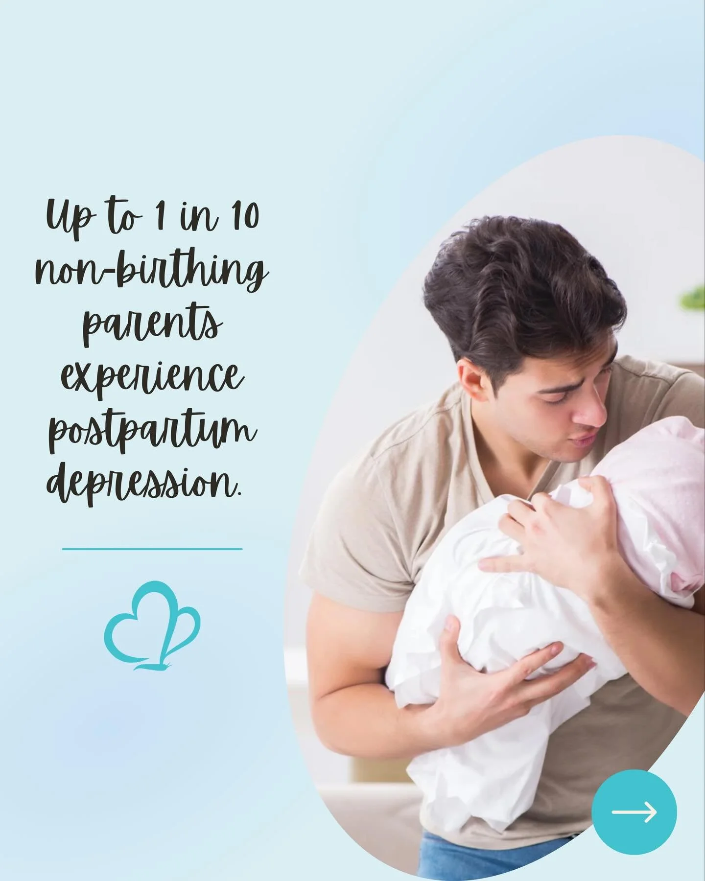 Postpartum mental health matters for the whole family. 💙
Let&rsquo;s normalize conversations, encourage support, and remind partners that they are not alone.

#PostpartumDepression #DadsMatter #PartnersMatter #PaternalMentalHealth #MentalHealthAware