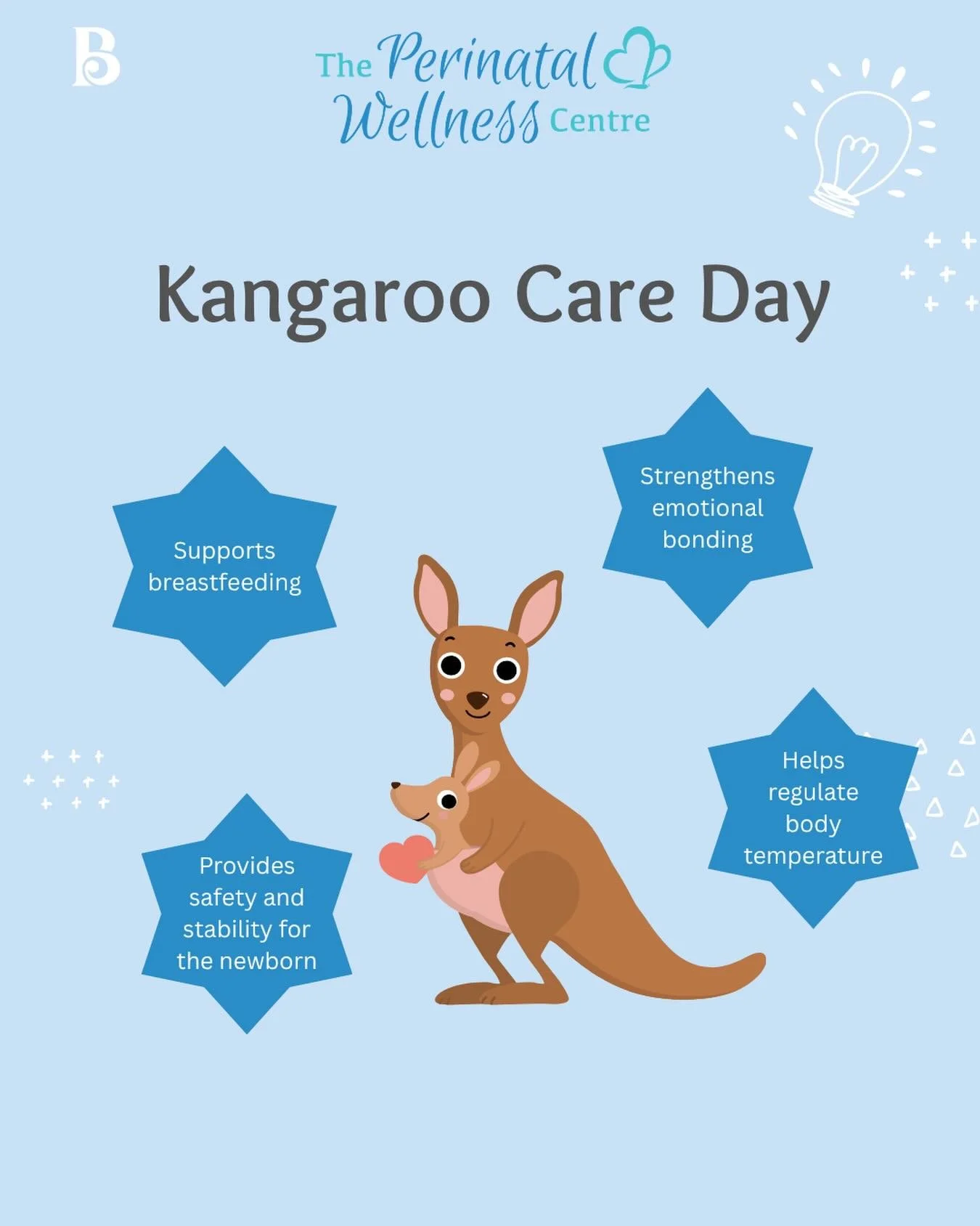 Tomorrow is Kangaroo Care Day, and at The Perinatal we want to honor the power of connection from day one. 🤎

Skin to skin, heart to heart.
Kangaroo care strengthens bonding, helps regulate temperature, supports breastfeeding, and provides safety fo