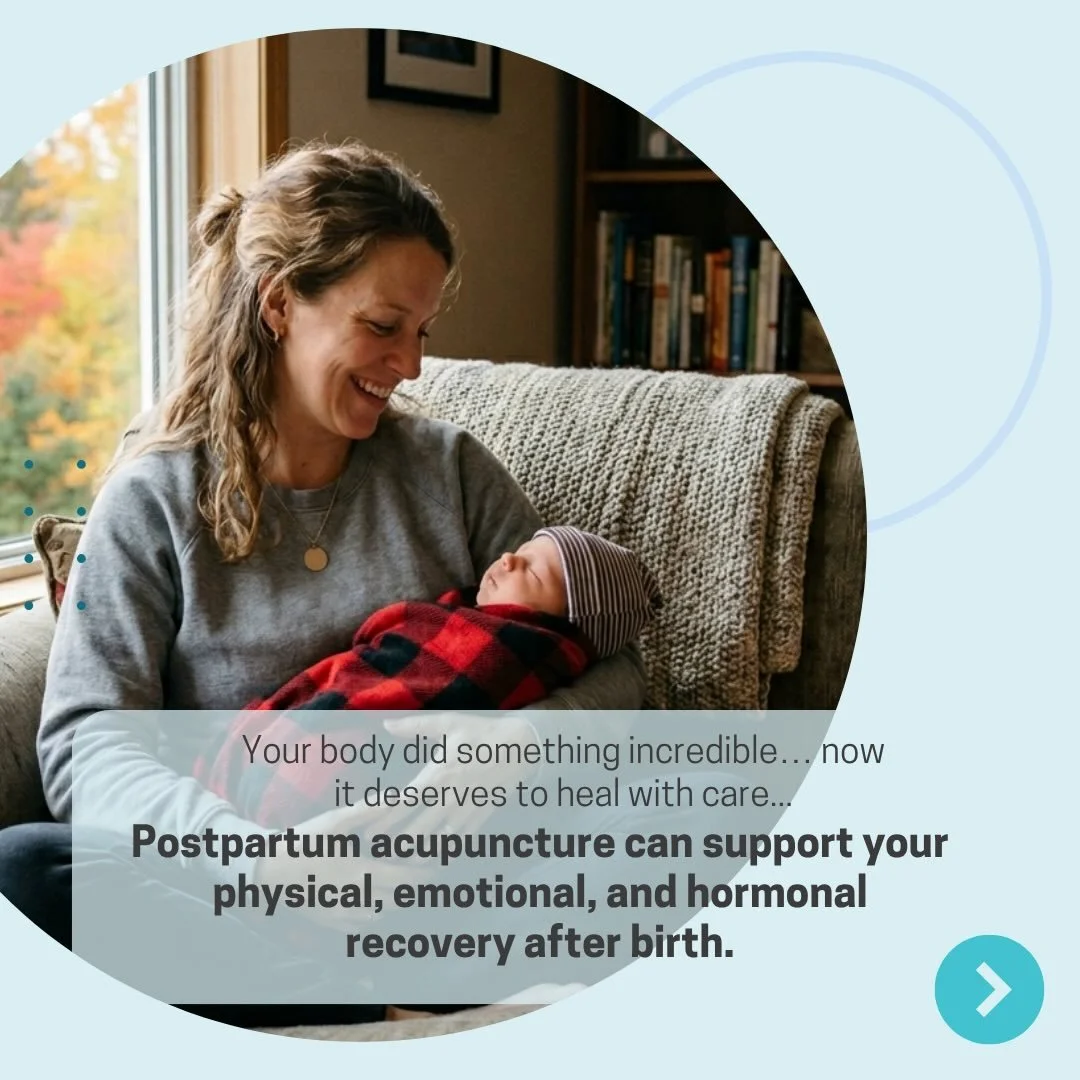 Postpartum acupuncture supports physical, emotional, and hormonal recovery after birth. ✨

Julie and Myl&eacute;ne are here to support you every step of the way. Because caring for yourself is caring for your baby.

Book your acupuncture session toda