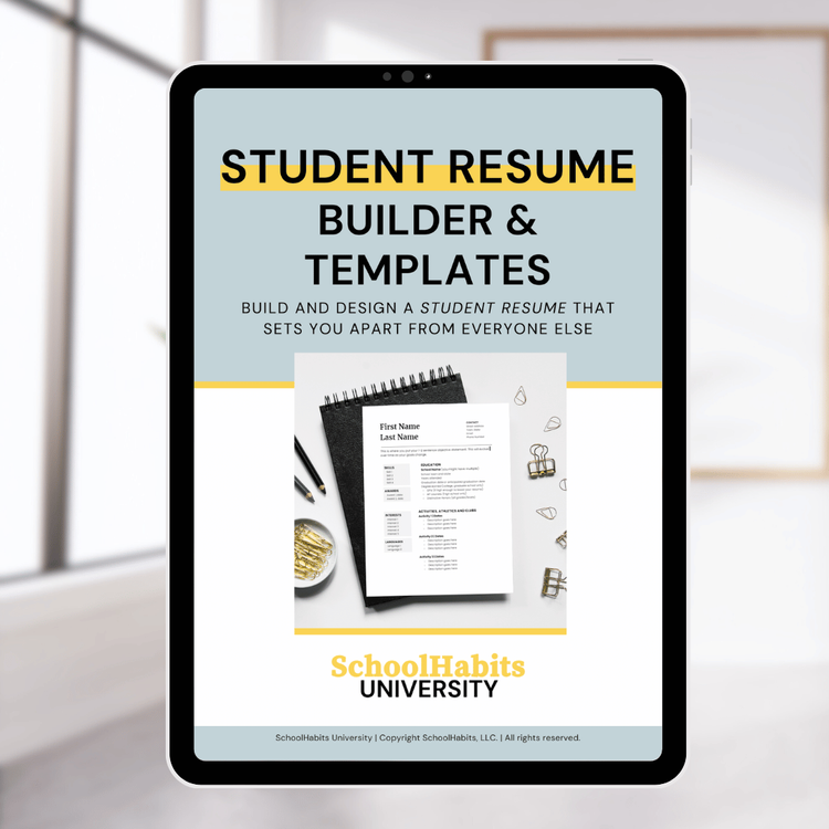 Student Resume Builder & Templates Pack