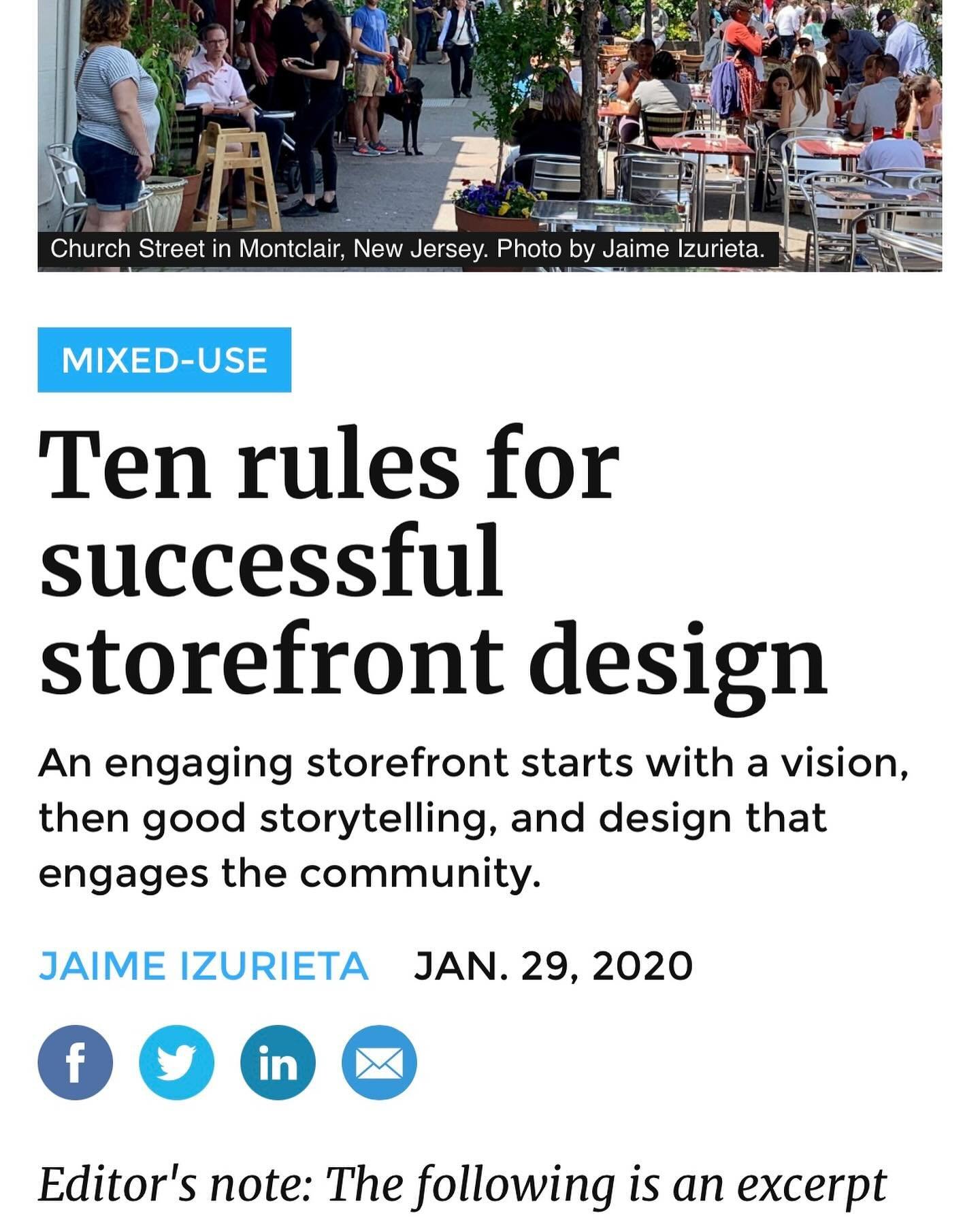 We're getting ready to put in the new storefronts on Main Street to have them looking great for future tenants! So this article about the importance of creating an experience for your visitors felt timely. Many of our new and long-term downtown busin
