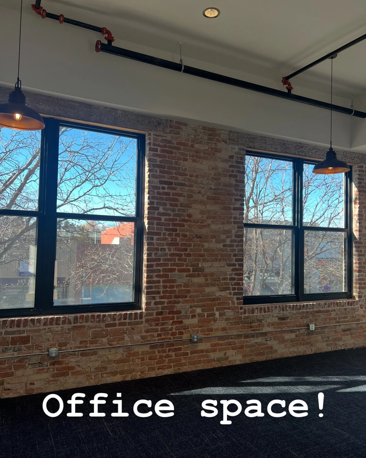 Are you looking for a cool, historic, newly remodeled office in downtown with beautiful south and west light? A new bakery and a new bookstore are coming to the spaces below this office soon. 📚🥐

#historicrenovation #oldbuilding #cooloffice #constr
