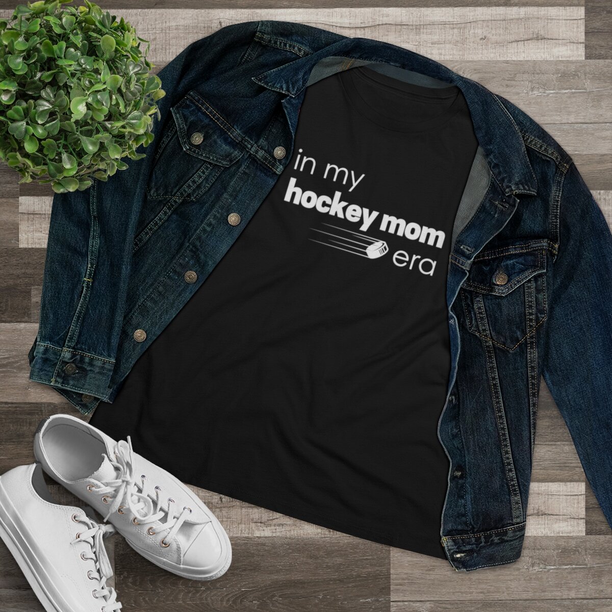 Warning: Hockey Mom Black T-Shirt — Binnie's Skate Sharpening