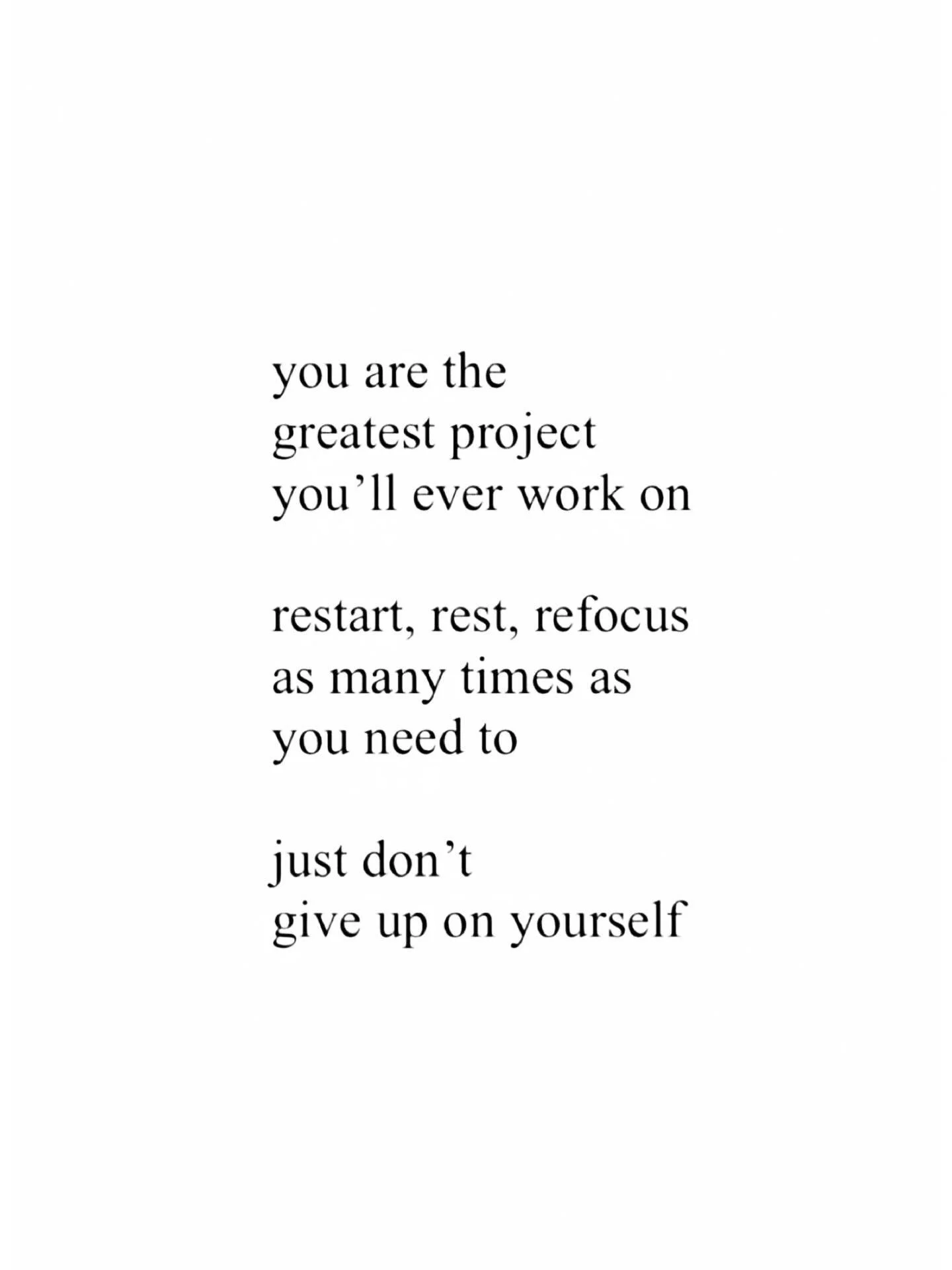 small restarts lead to big breakthroughs.