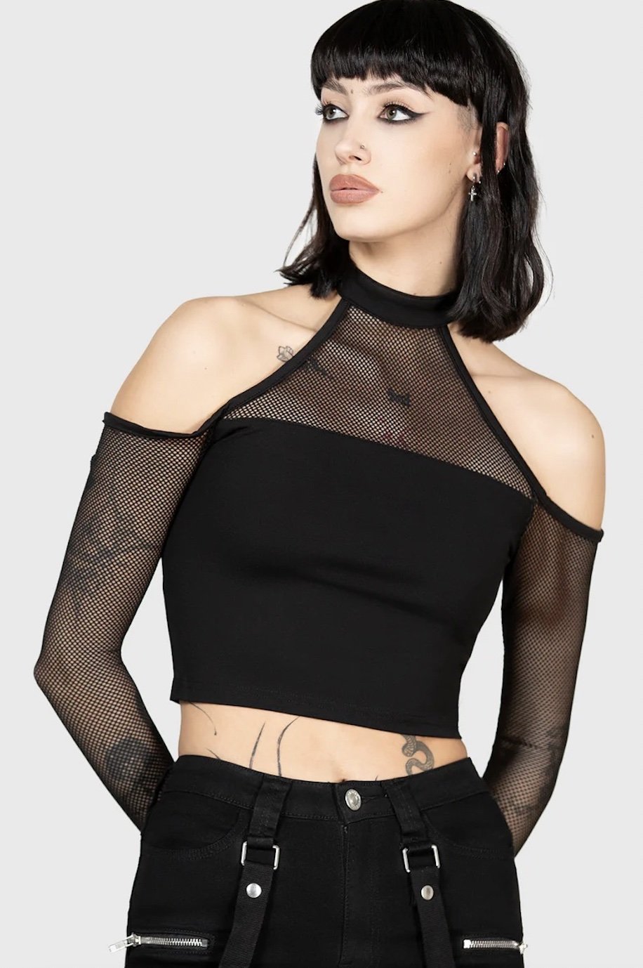 Nightcall Fishnet Top by Killstar