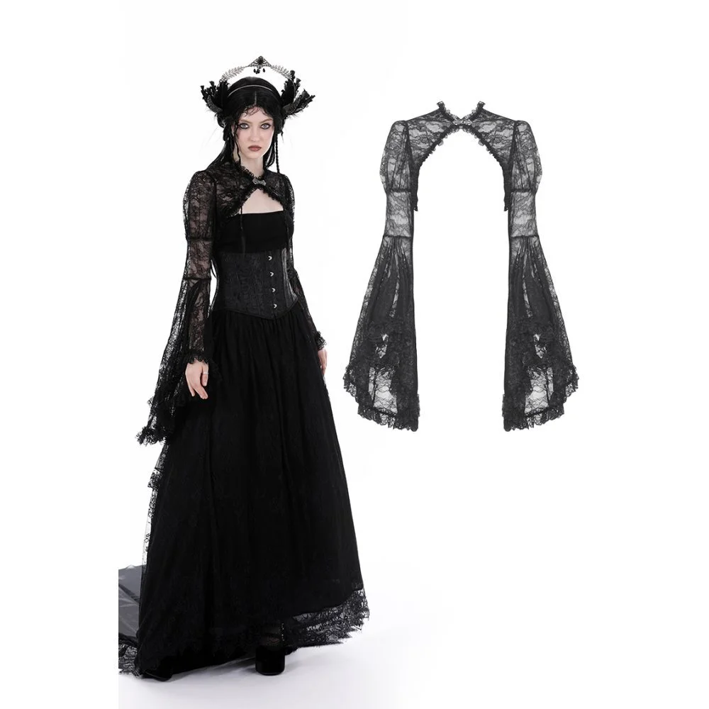 Lace Bolero with Long Bell Sleeves by Dark in Love