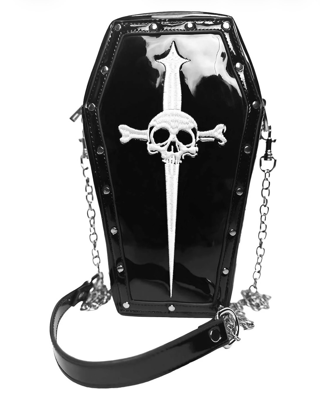Lip Service Dagger Coffin Bag