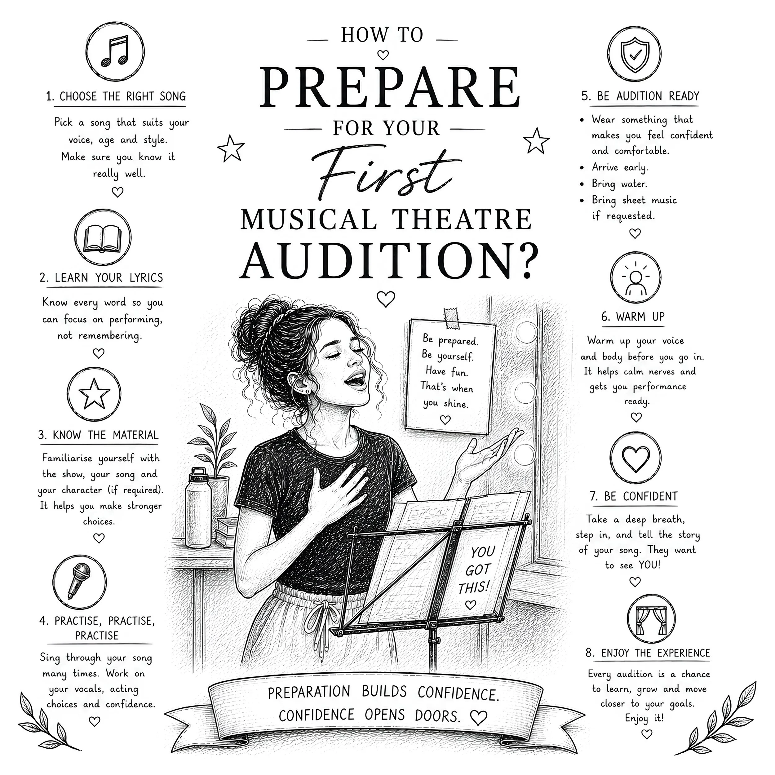 How to Prepare for Your First Musical Theatre Audition