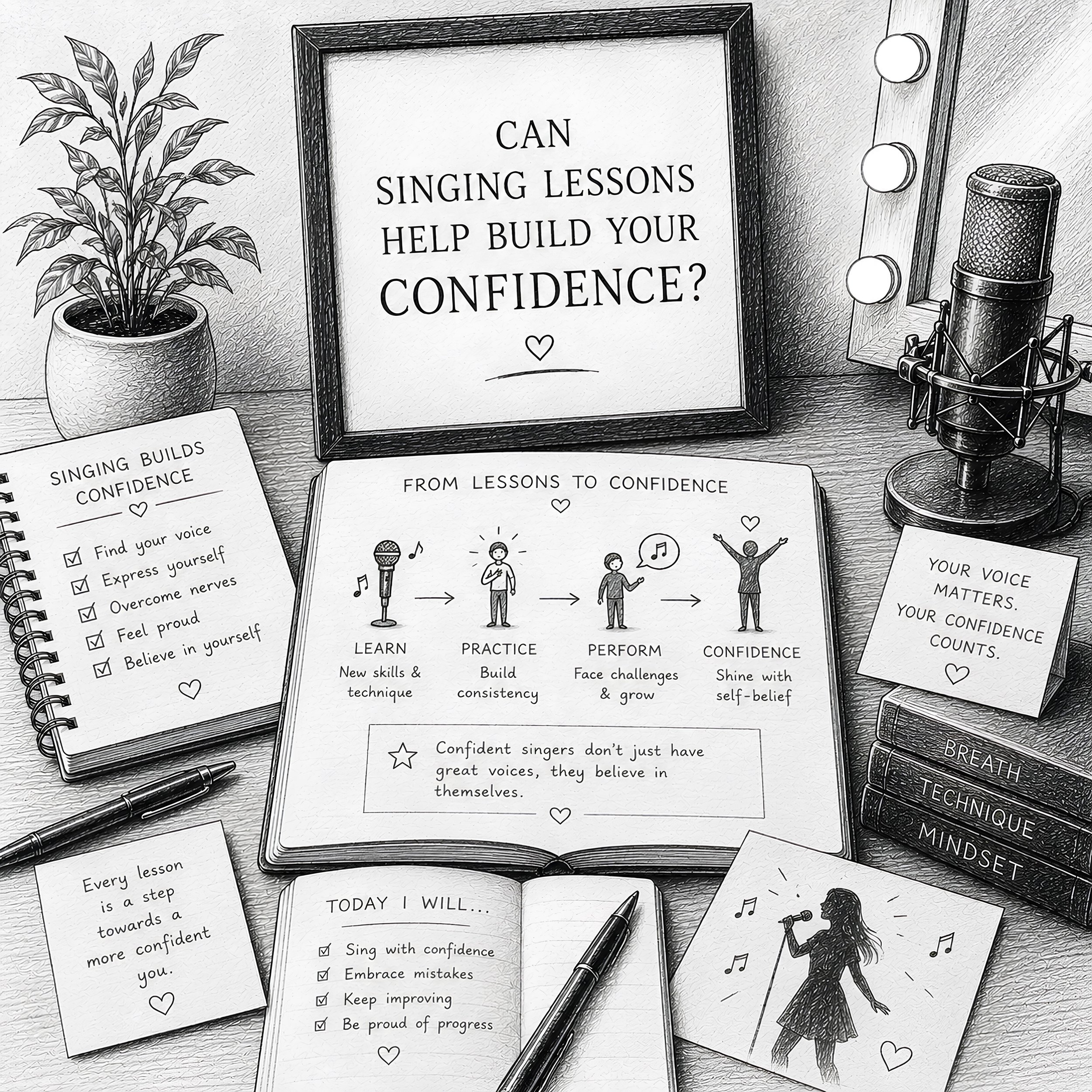Can singing lessons help build your confidence?
