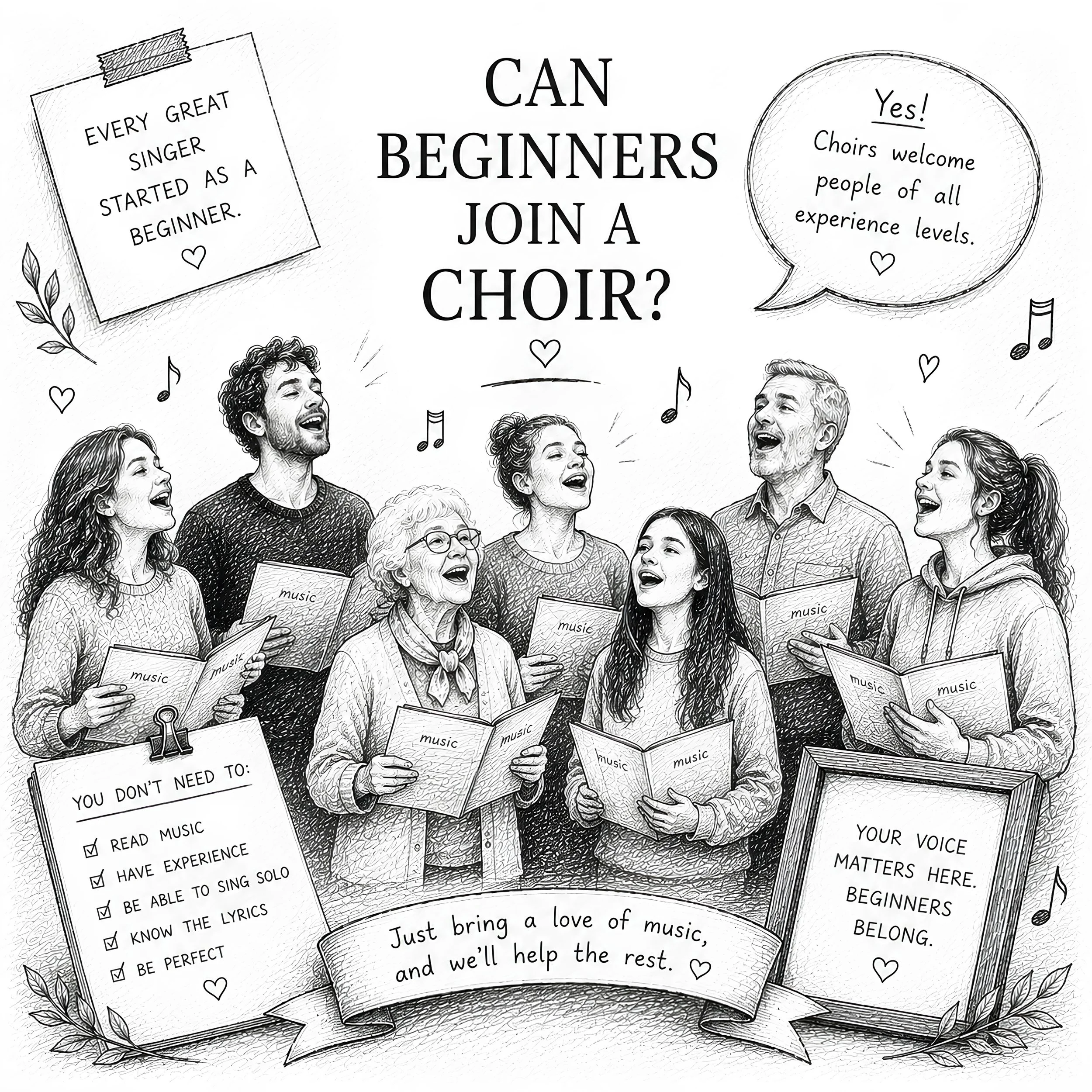 Can beginners join a choir?