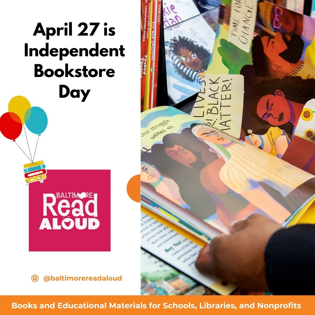 #indiebookstoreday

When: April 27 from 11 AM to 3 PM
Where: Reginald F. Lewis Museum, 830 East Pratt Street
Baltimore, MD 21202

We are happy to announce our participation in the 11th Anniversary of Independent Bookstore Day!  Meet us @lewismuseum f