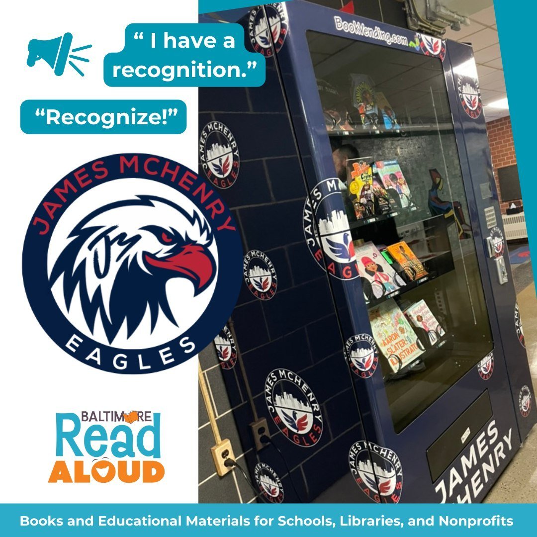#ihavearecognition
#bookvendingmachine

How do you know a school is literacy-focused? Books, books and more books as far as the eye can see. 

This #instarecognition is for @jamesmchenrybaltimore. I had the opportunity to visit a few months back, and