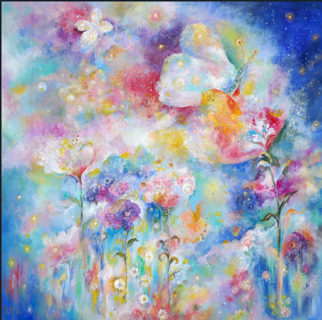 Tableau Rêverie Céleste 45x45 / Celestial Reverie