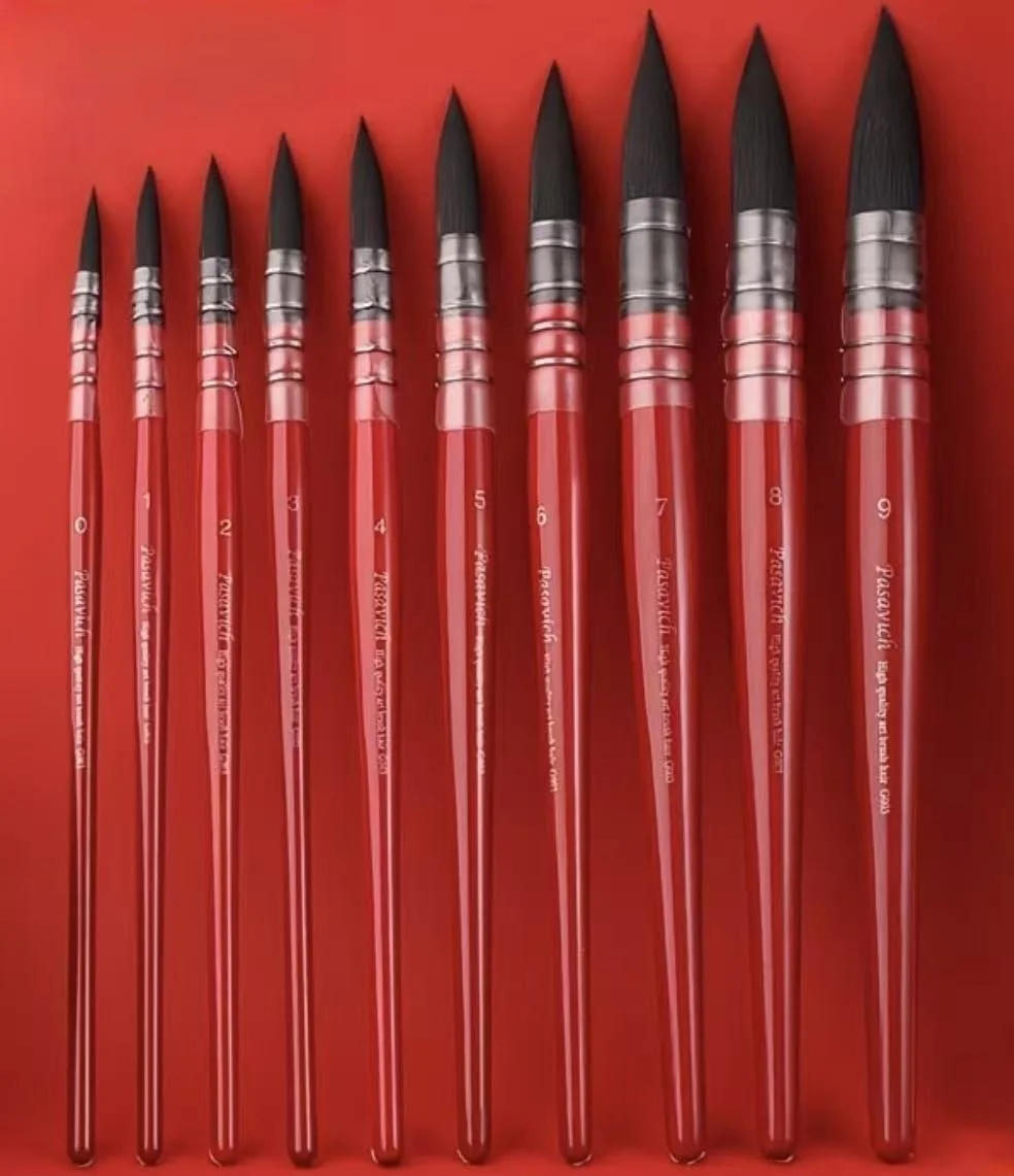Collection de 10 pinceaux (tailles 0 à 9)