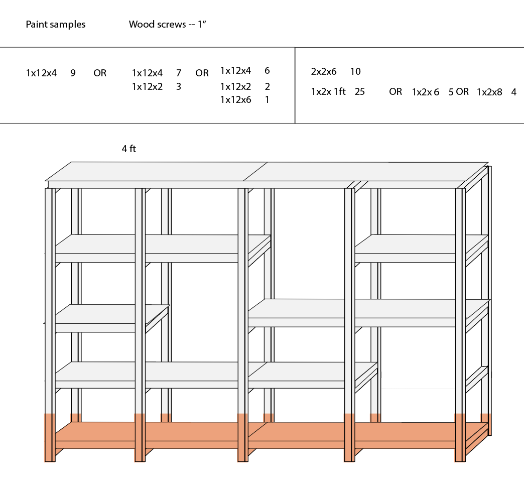 Idea sketch of shelves pt 2