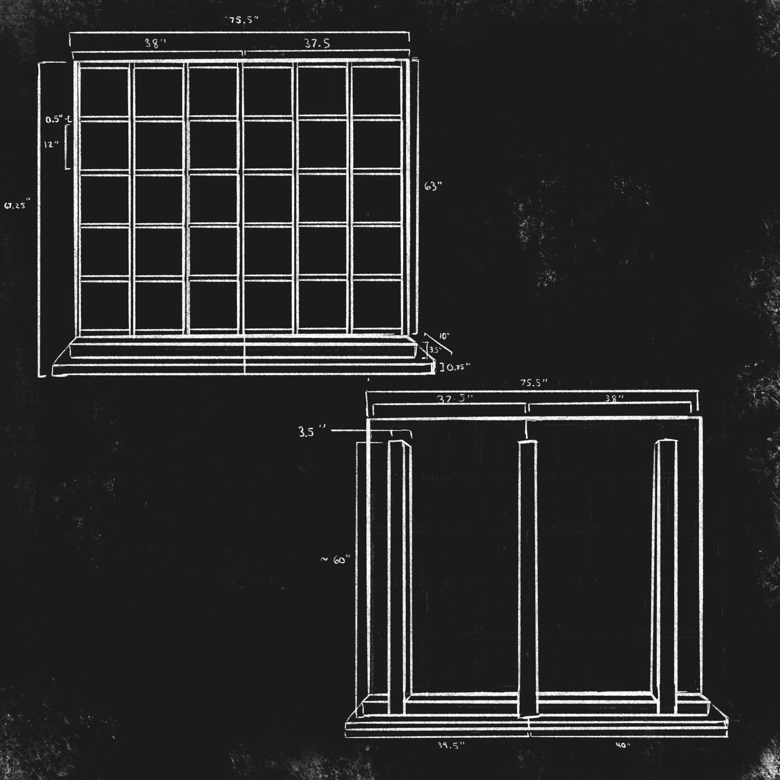 plans for giant freestanding mirror
