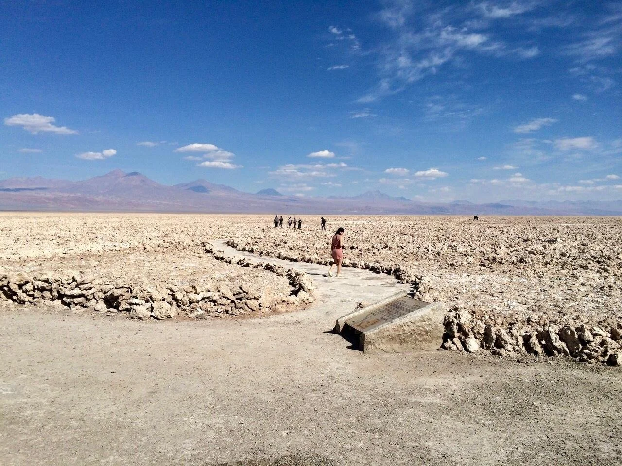desierto de atacama con colores amarillos y cielos azules