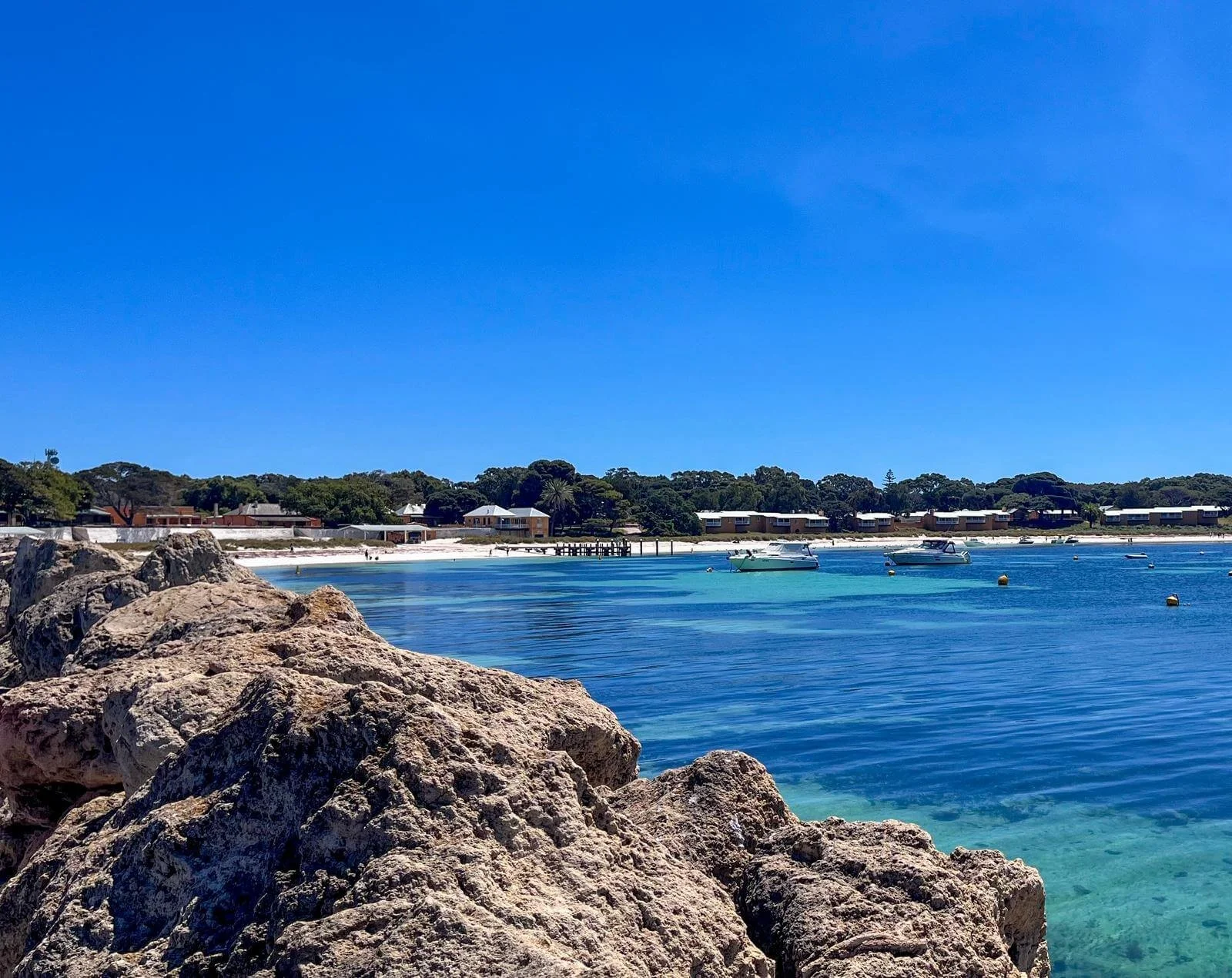 Thomson Bay Rottnest Island agua azul pastel