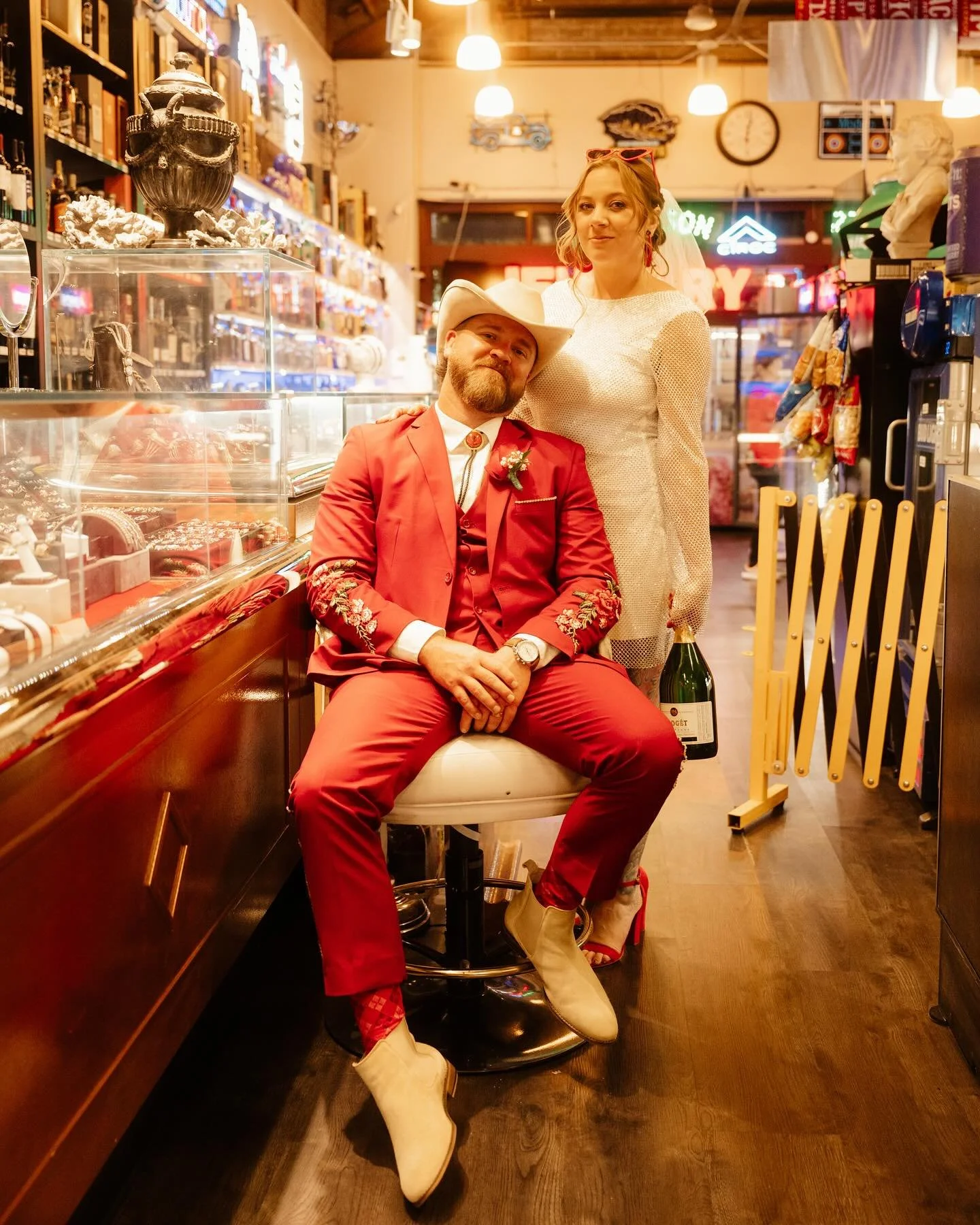 @samiamahambone and me officially tied the knot! 
Did we have two weddings in a week in two totally different corners of the country and were they equally amazing as they were silly? Yup and yup. 
So incredibly thankful for our family and friends w