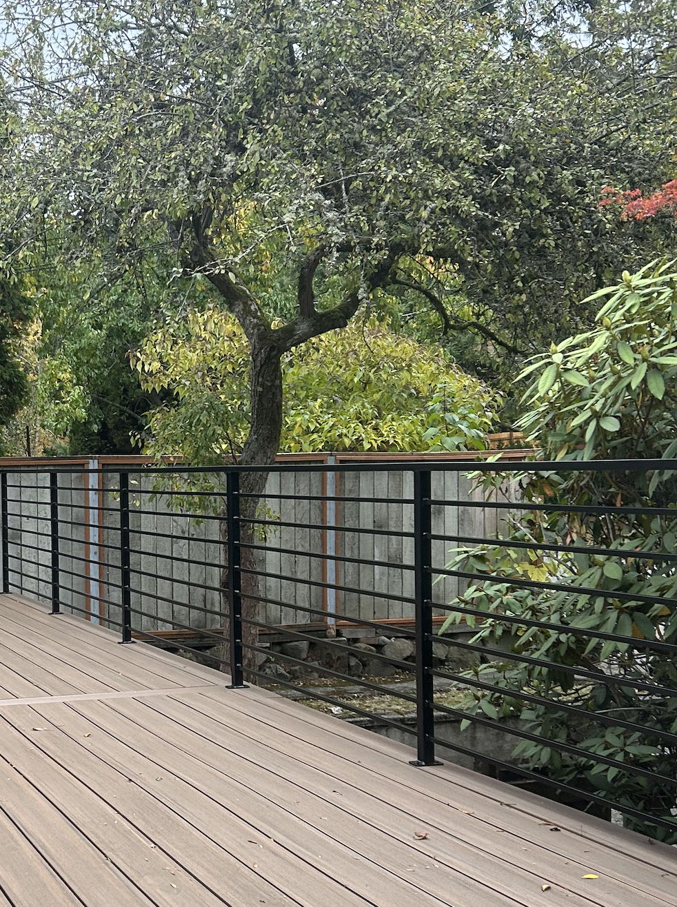 Exterior metal railings for front entry steps and walkways