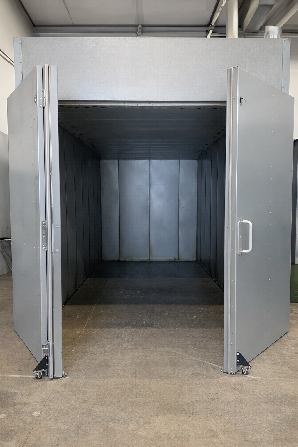 Powder coating curing oven used for durable, consistent metal finishes