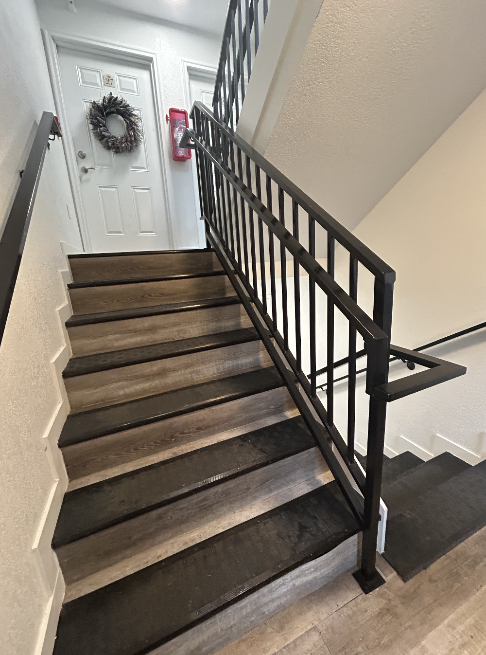  Residential metal handrails custom fabricated and installed in-house