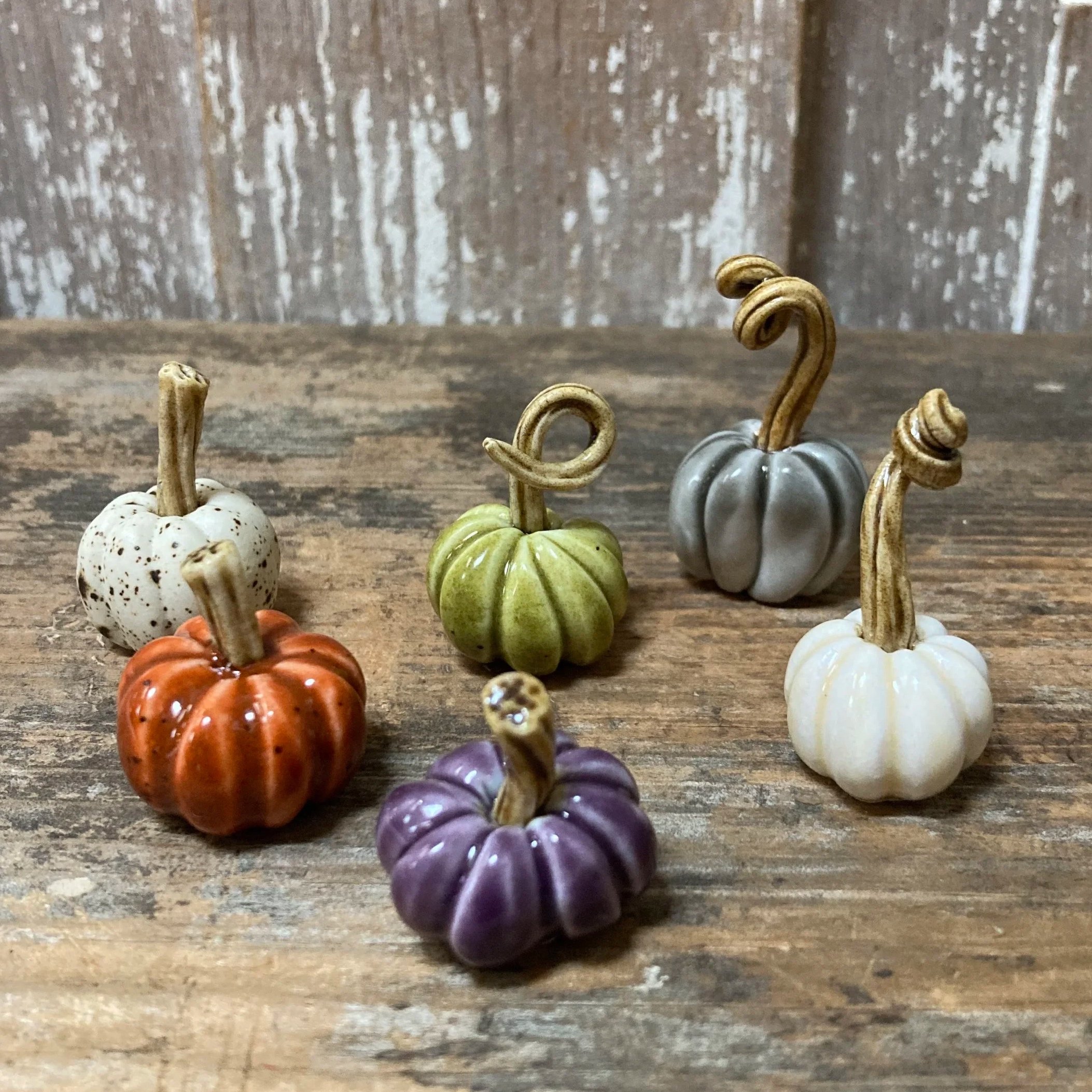 Teeny Porcelain Pumpkins