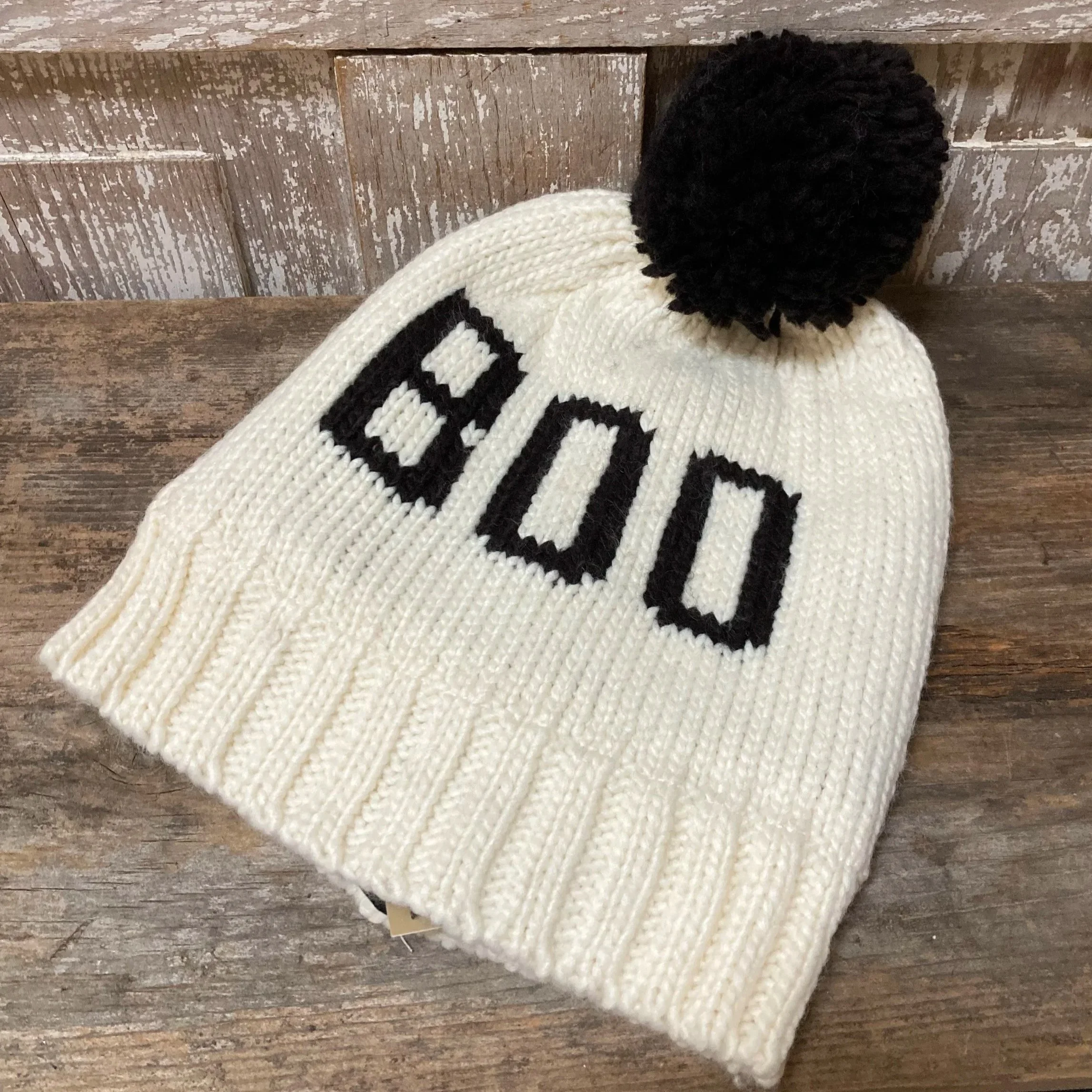 Boo Knit Hat
