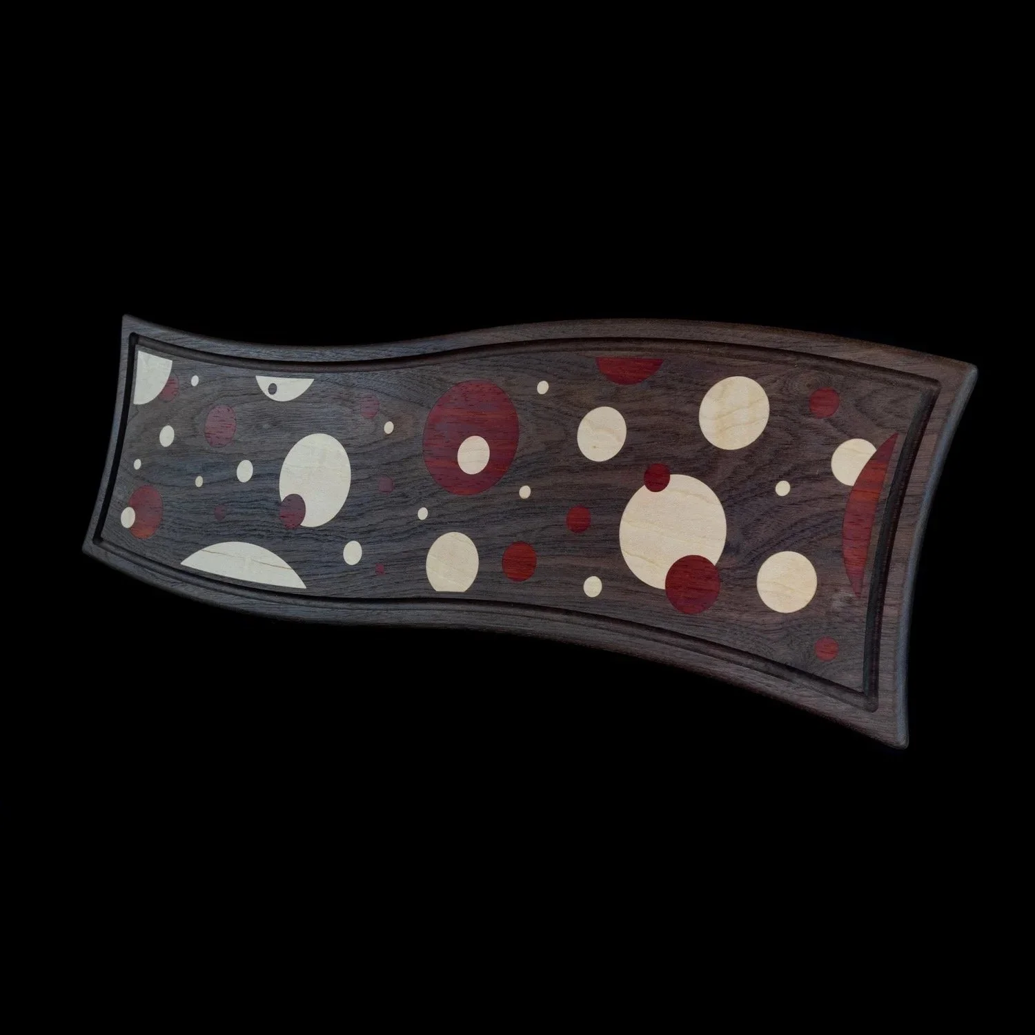 Handcrafted Walnut Serving Board | Woodland Woodworx Curve Board