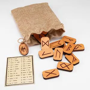 Woodland Woodworx Elder Futhark Rune Set